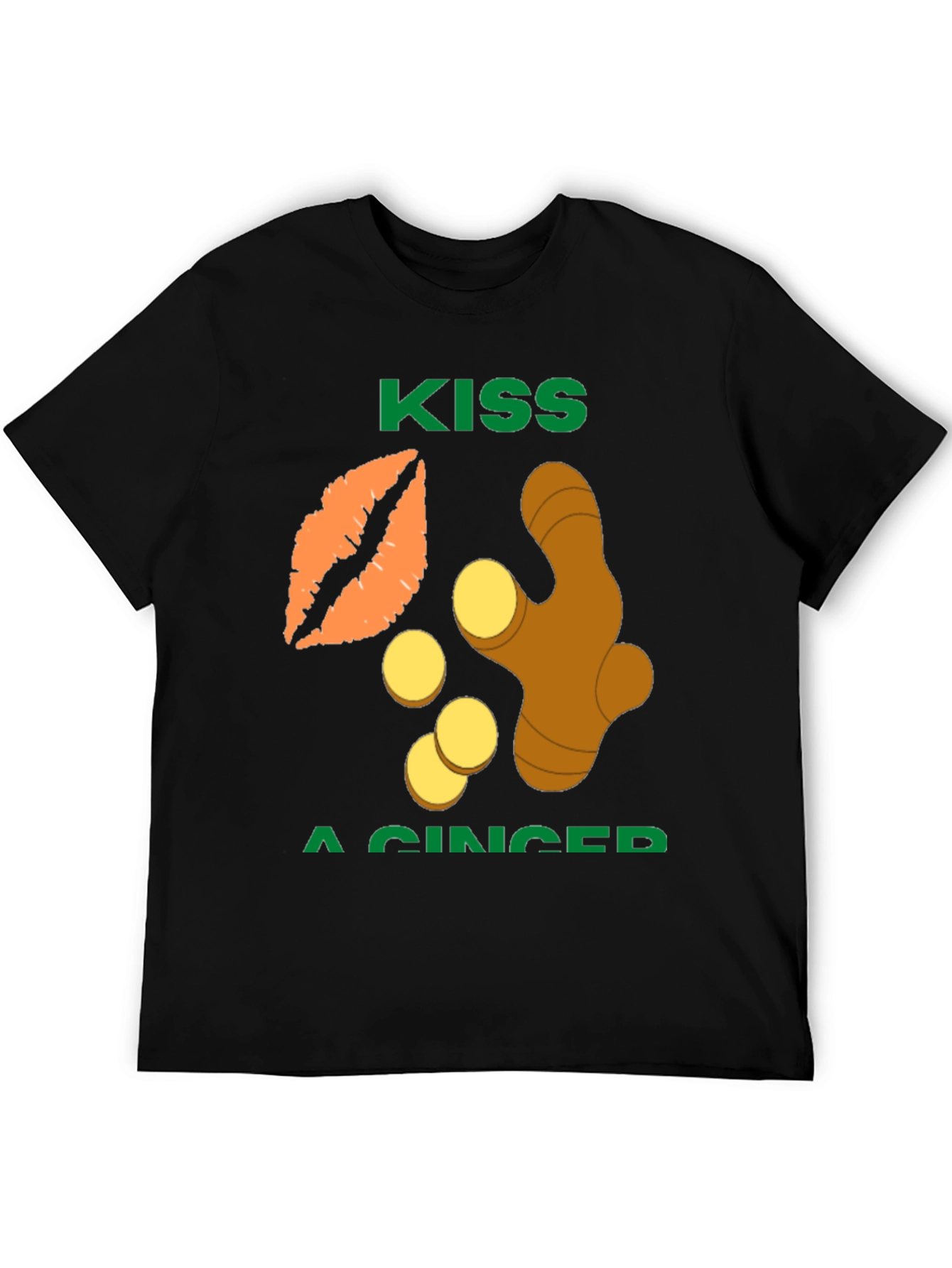 Kiss a Ginger Graphic T-Shirt - Funny Novelty Tee