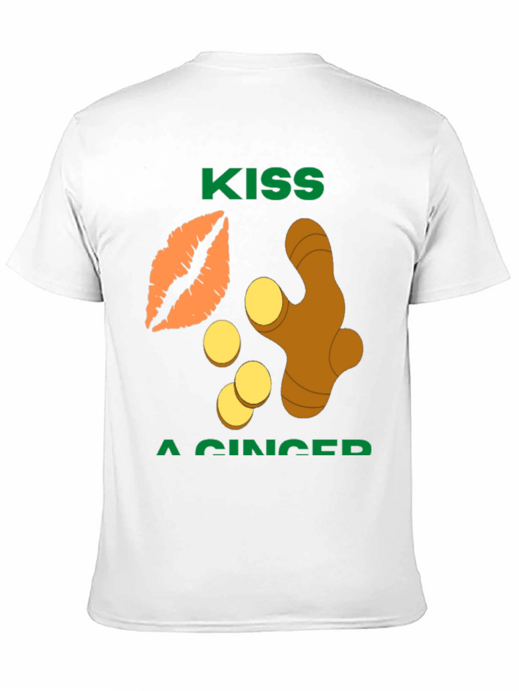 Kiss a Ginger Graphic T-Shirt - Funny Novelty Tee