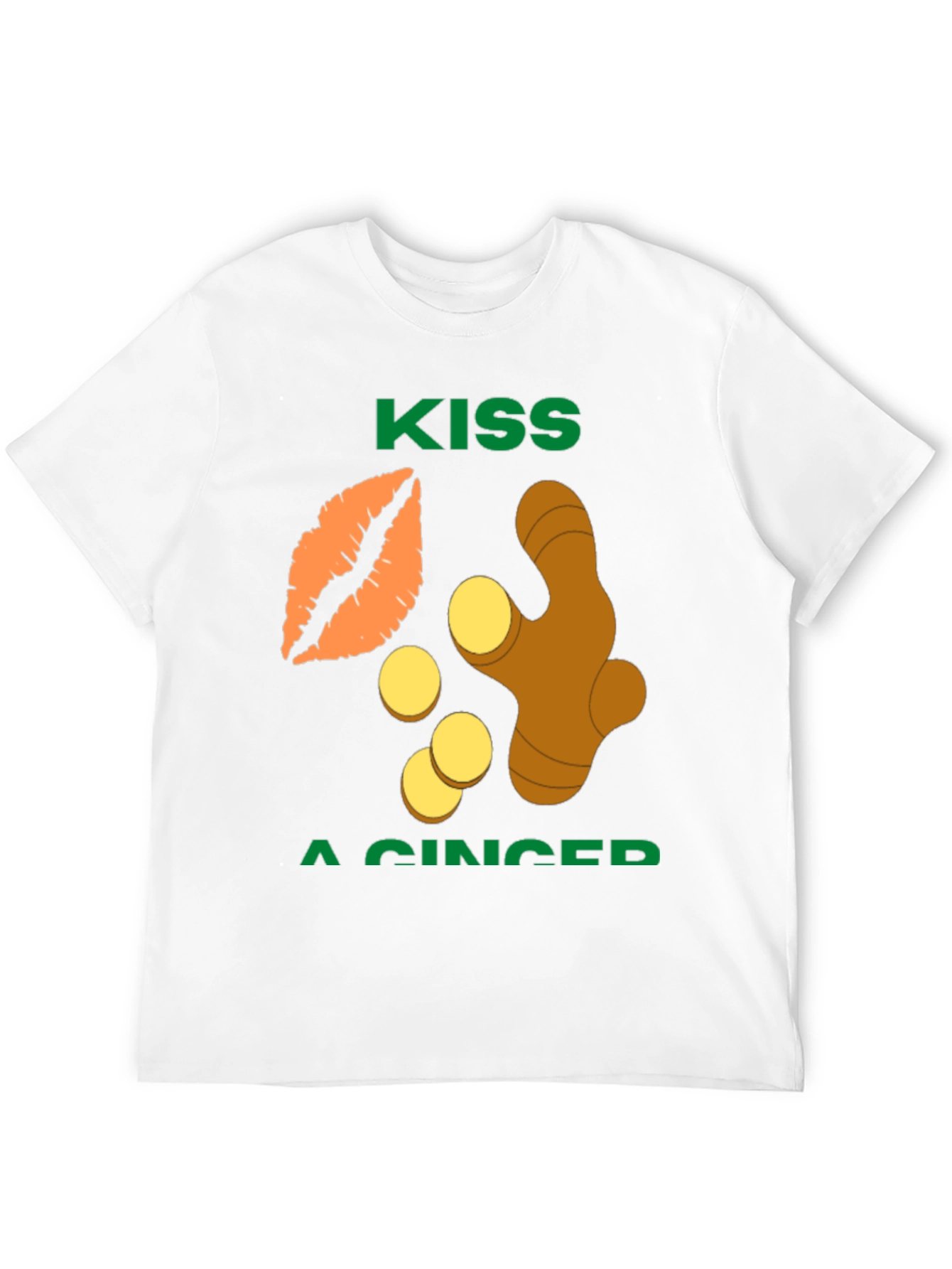 Kiss a Ginger Graphic T-Shirt - Funny Novelty Tee