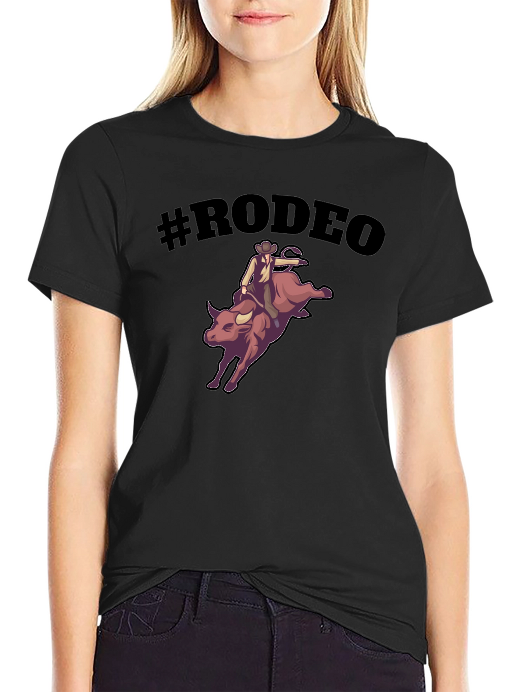Rodeo Bull Riding Graphic T-Shirt