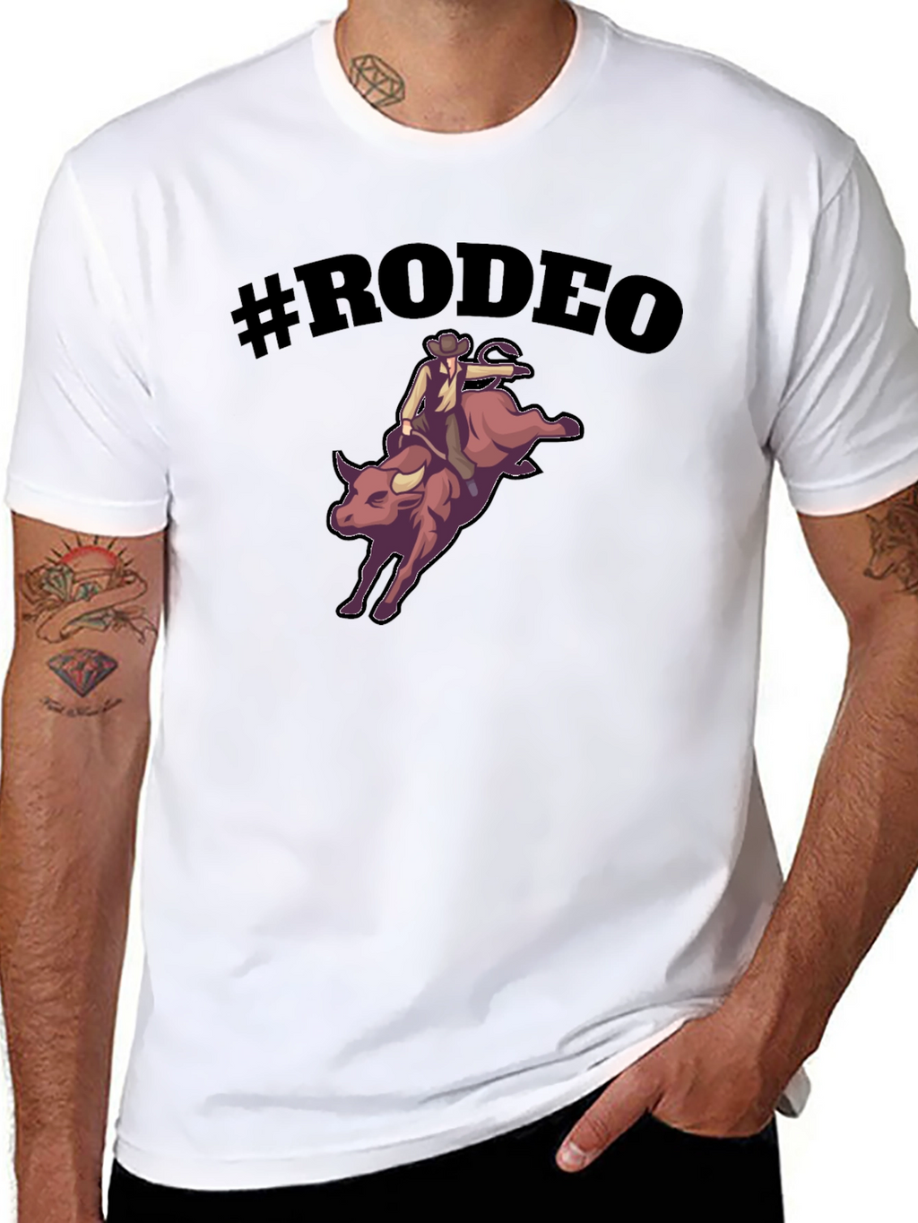 Rodeo Bull Riding Graphic T-Shirt
