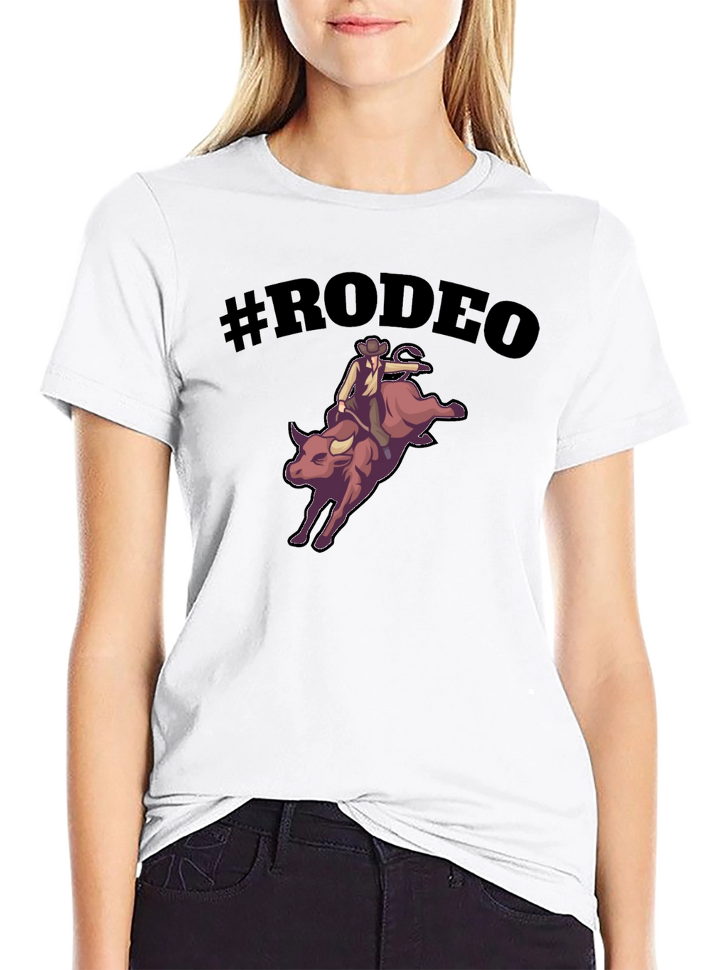Rodeo Bull Riding Graphic T-Shirt
