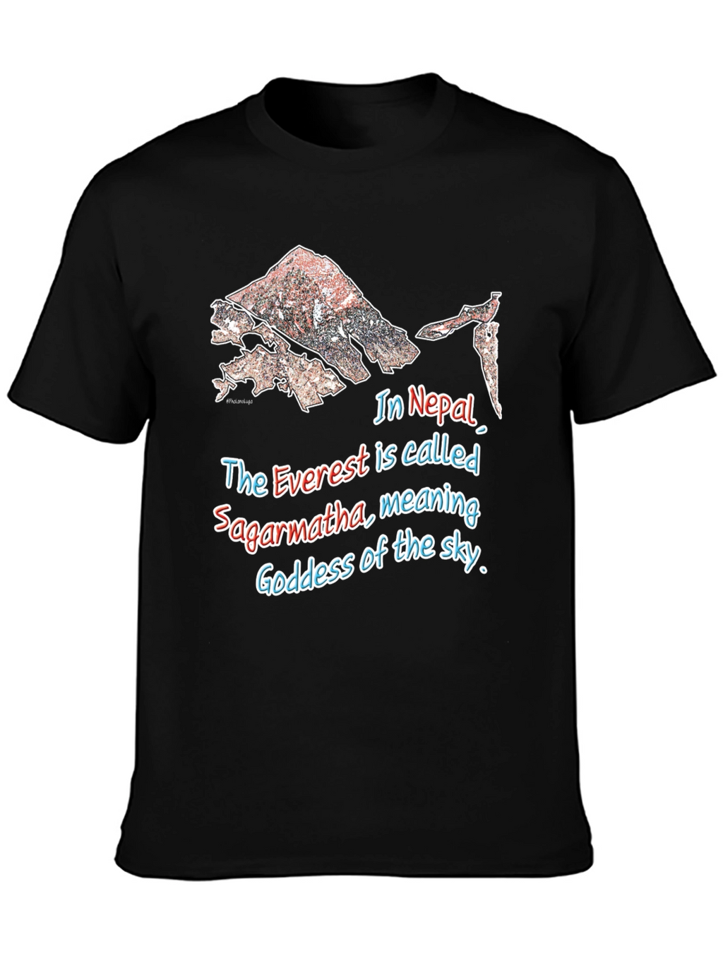 Everest Sagarmartha Nepal Graphic T-Shirt