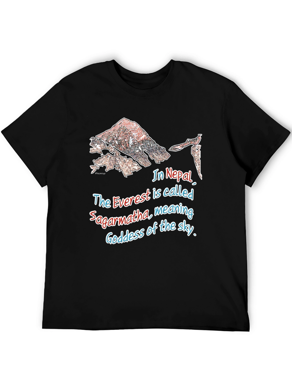Everest Sagarmartha Nepal Graphic T-Shirt