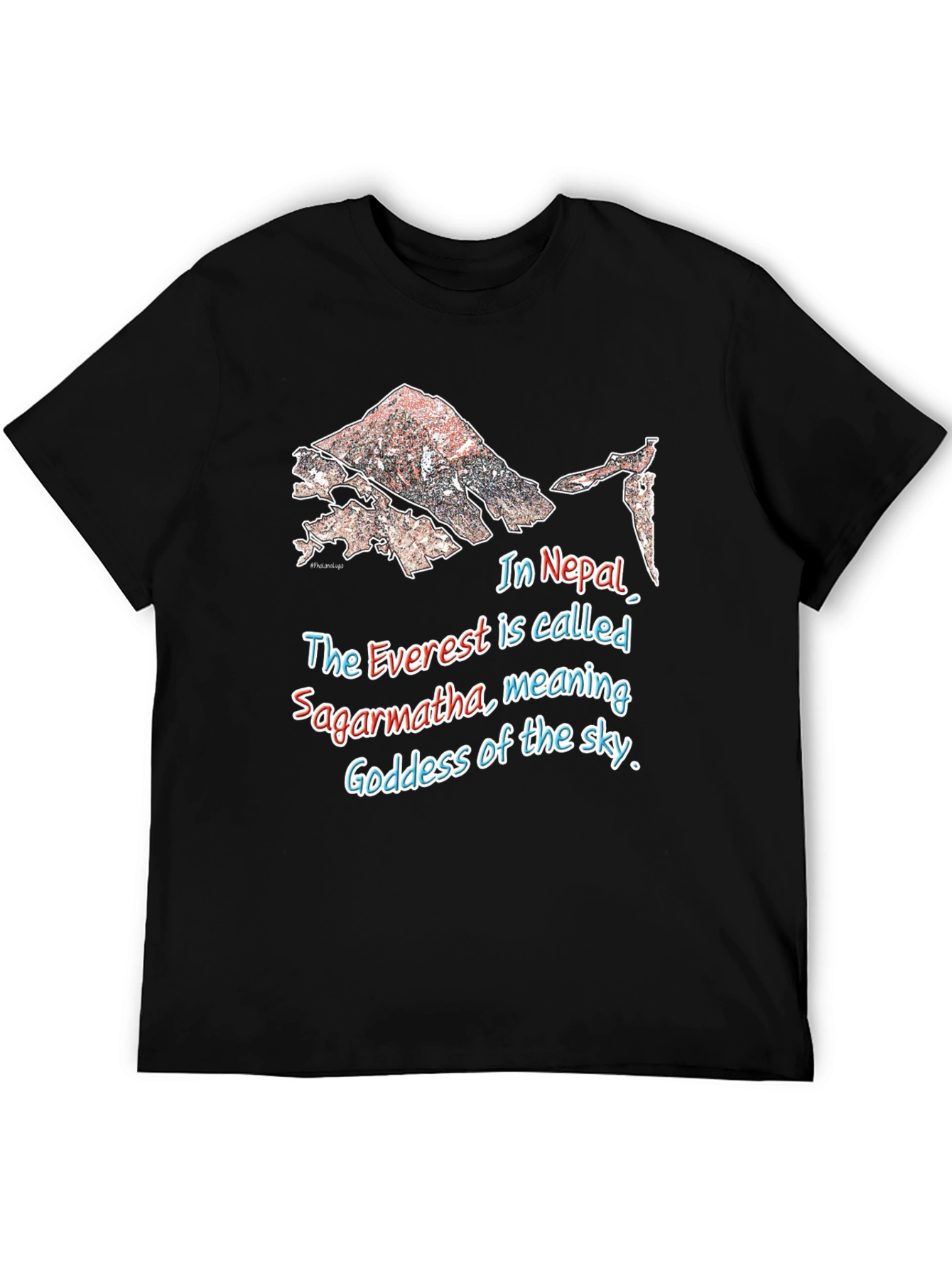 Everest Sagarmartha Nepal Graphic T-Shirt