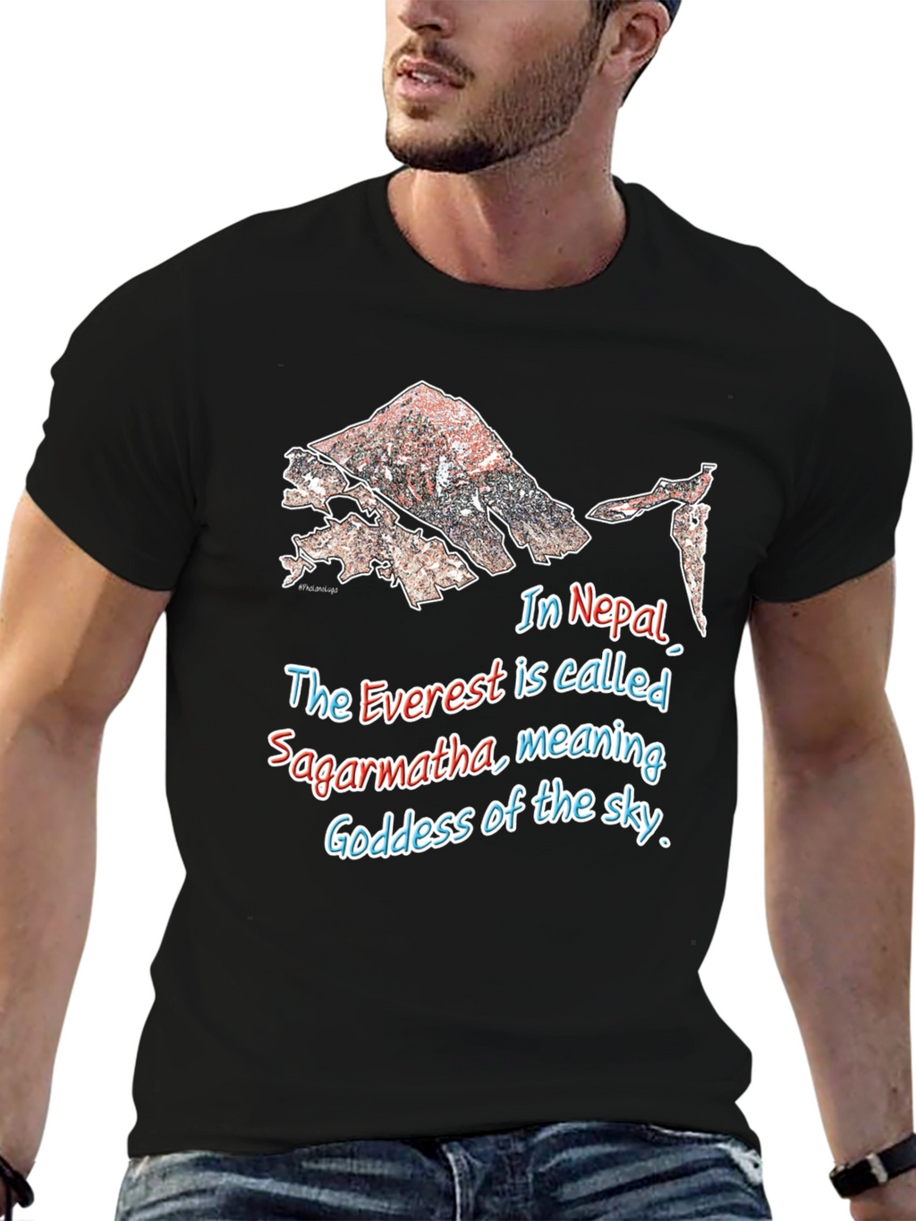 Everest Sagarmartha Nepal Graphic T-Shirt