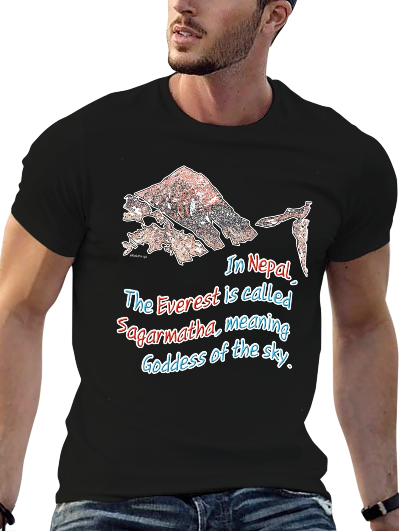 Everest Sagarmartha Nepal Graphic T-Shirt