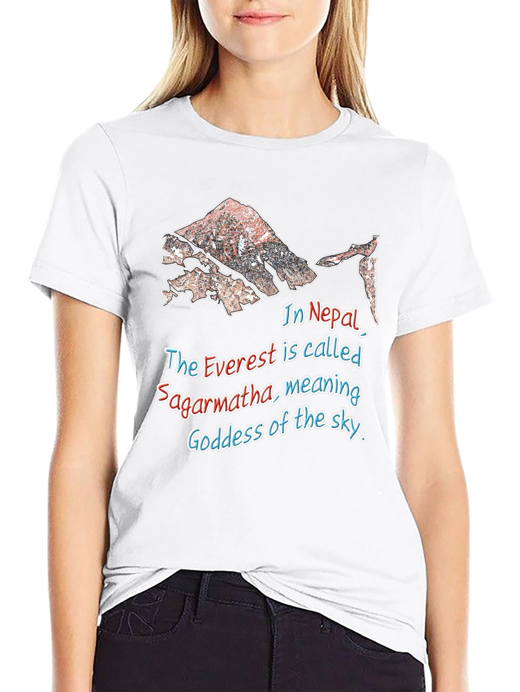 Everest Sagarmartha Nepal Graphic T-Shirt