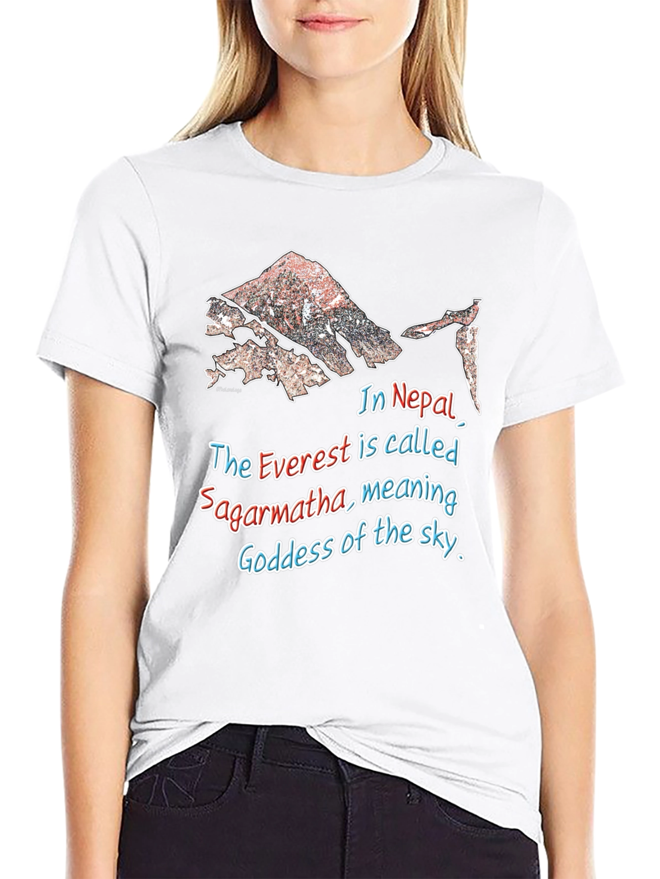 Everest Sagarmartha Nepal Graphic T-Shirt