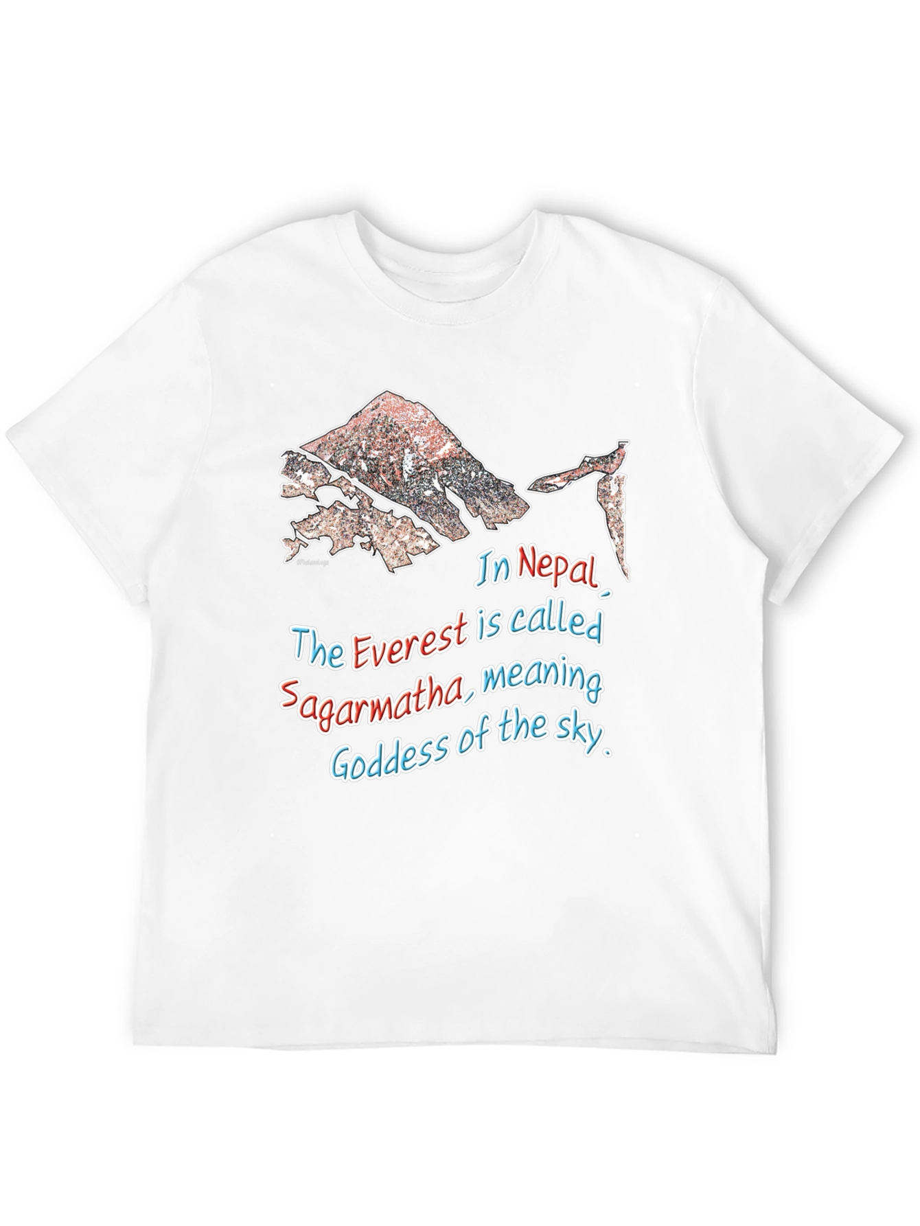 Everest Sagarmartha Nepal Graphic T-Shirt