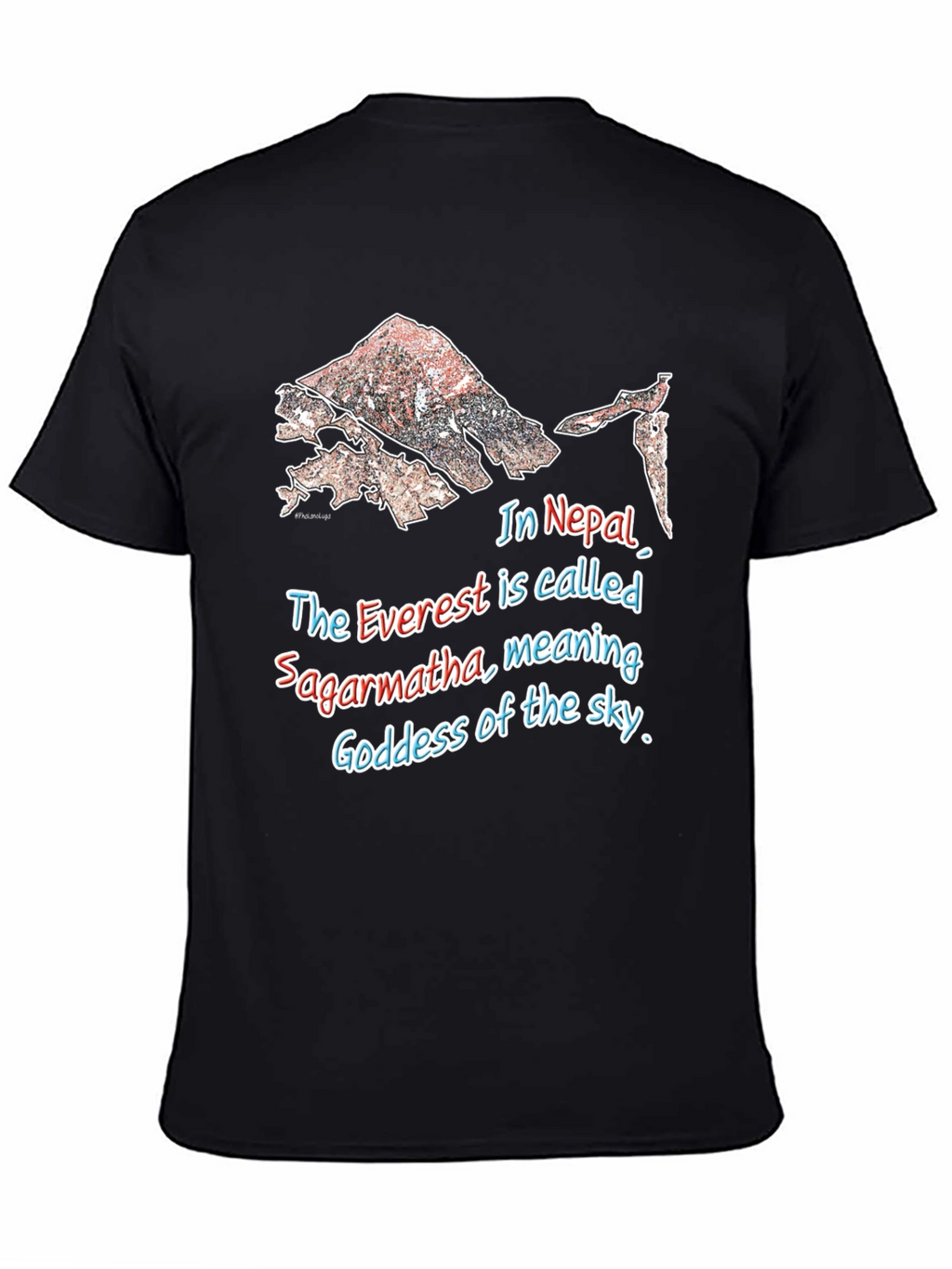 Everest Sagarmartha Nepal Graphic T-Shirt