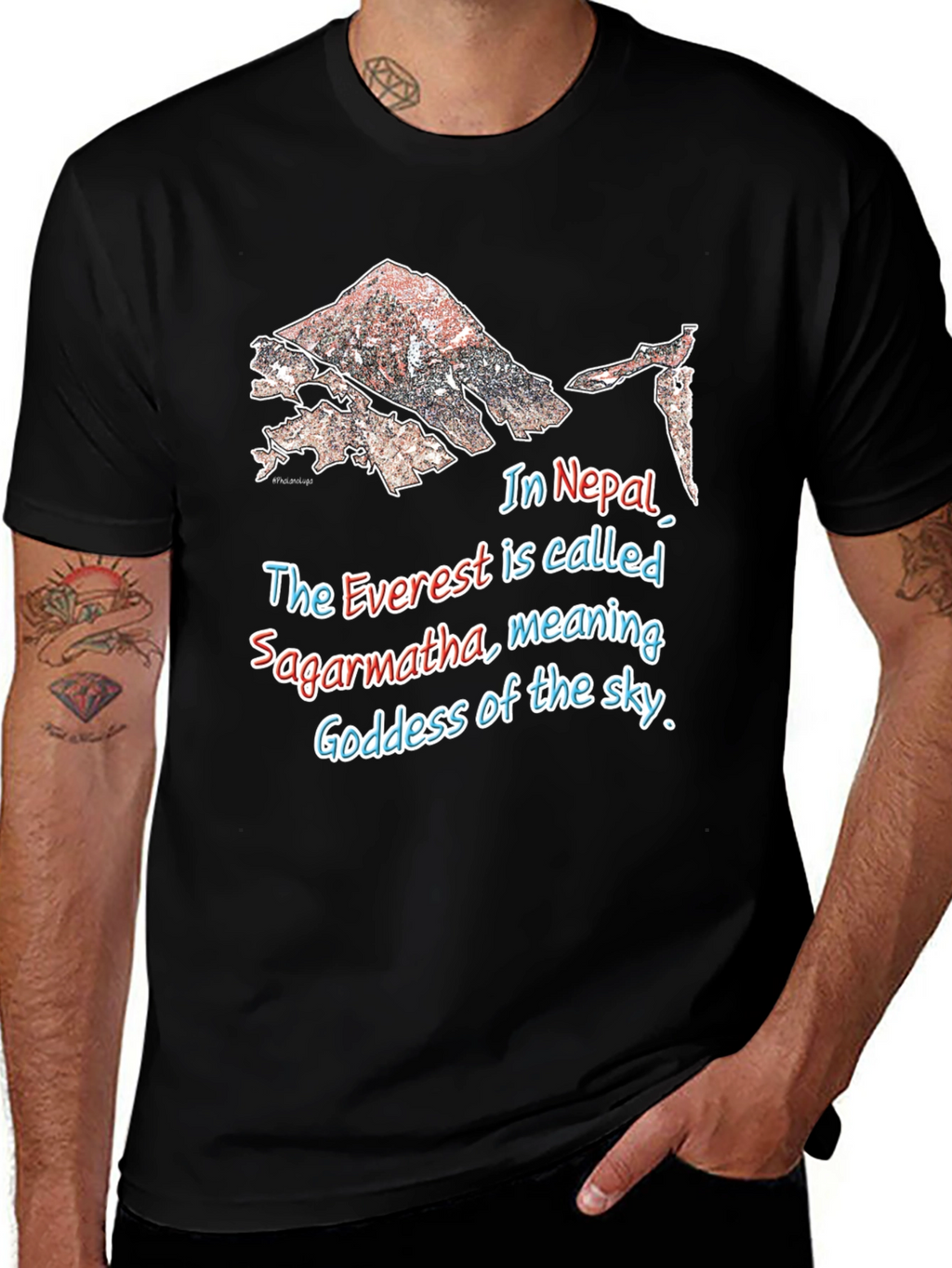 Everest Sagarmartha Nepal Graphic T-Shirt