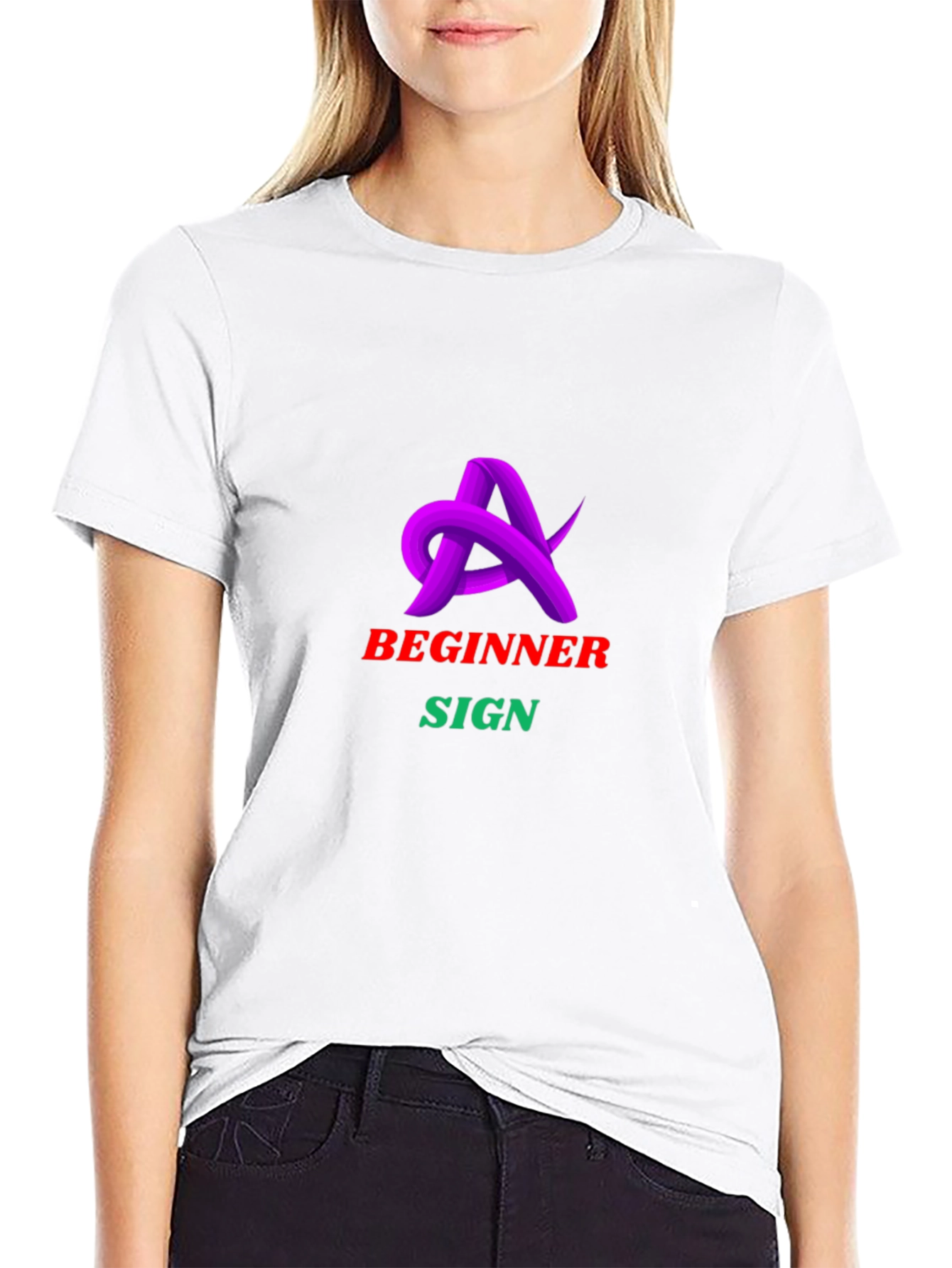Beginner Sign Graphic Tee - Black