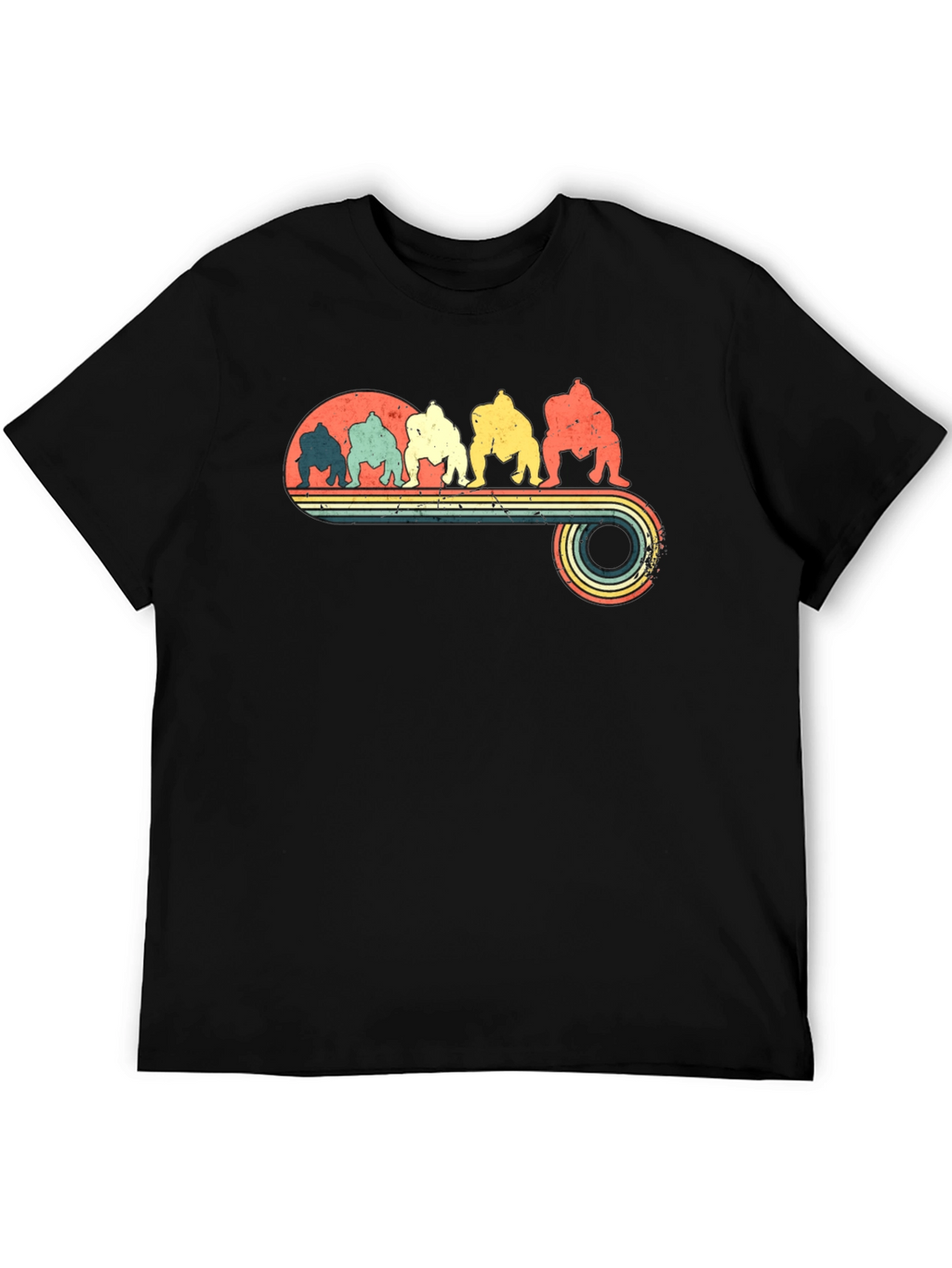 Retro Sumo Wrestlers Graphic Tee