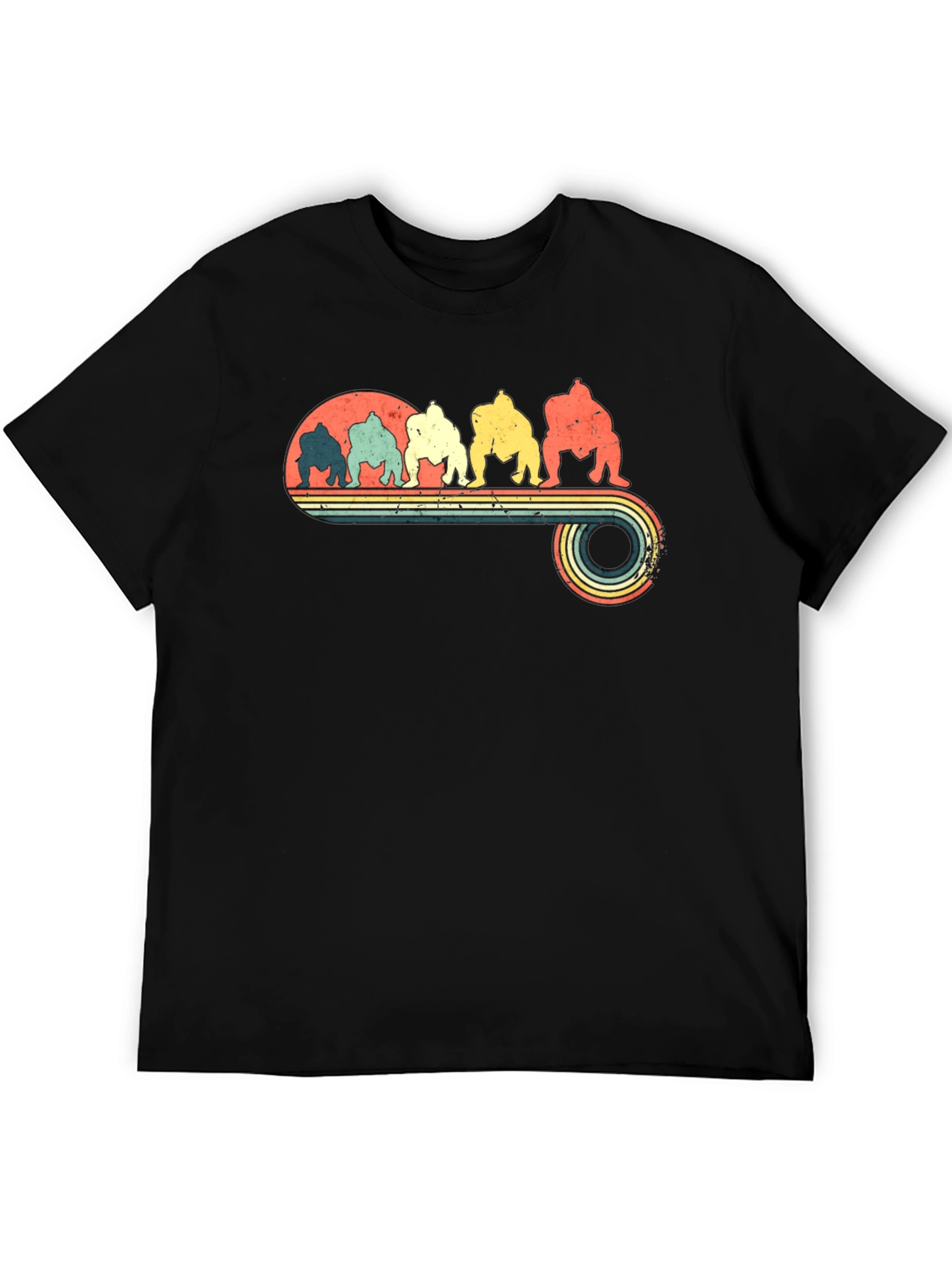 Retro Sumo Wrestlers Graphic Tee
