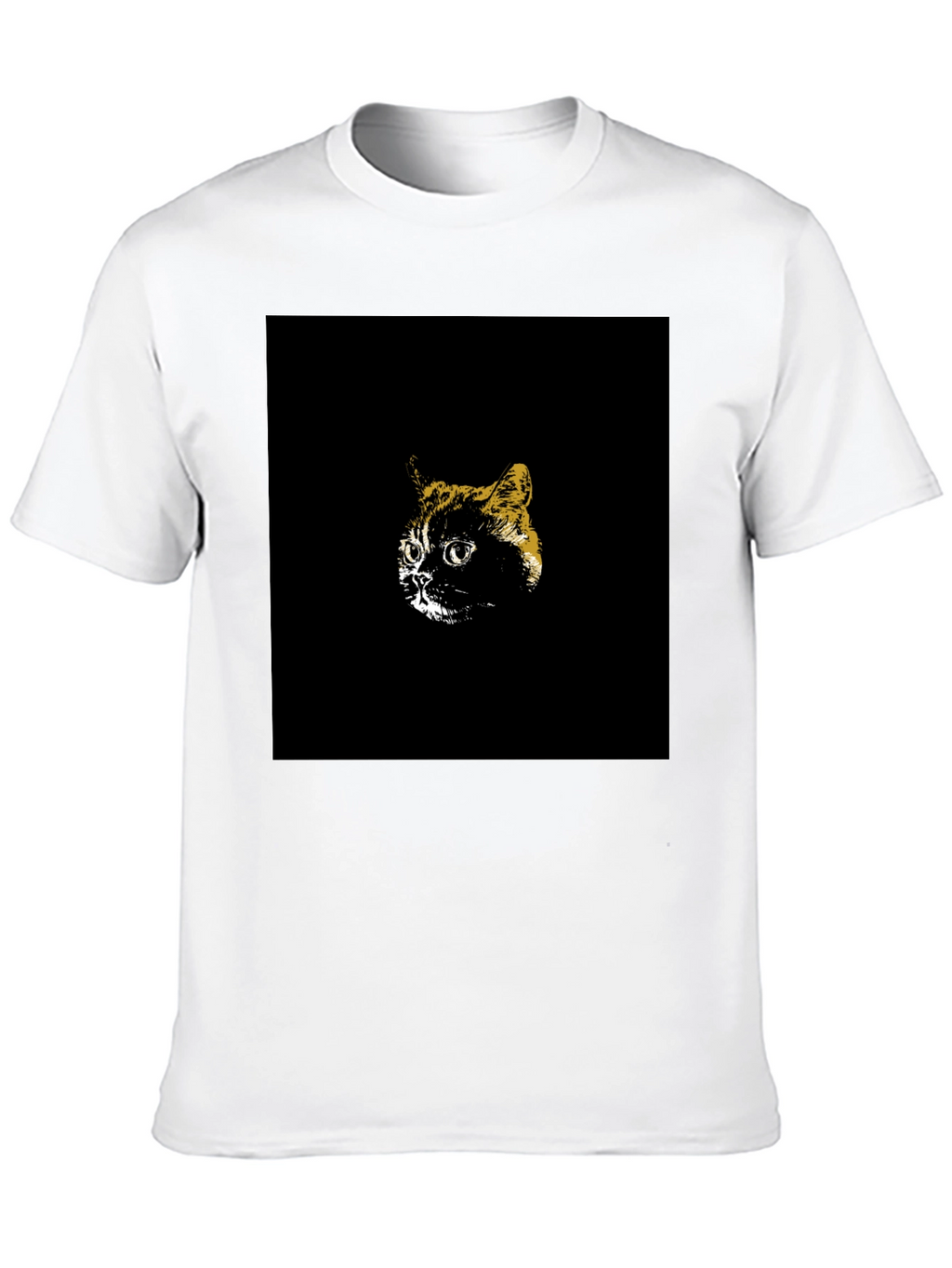 Cool Cat Graphic Tee - Black Cotton T-Shirt