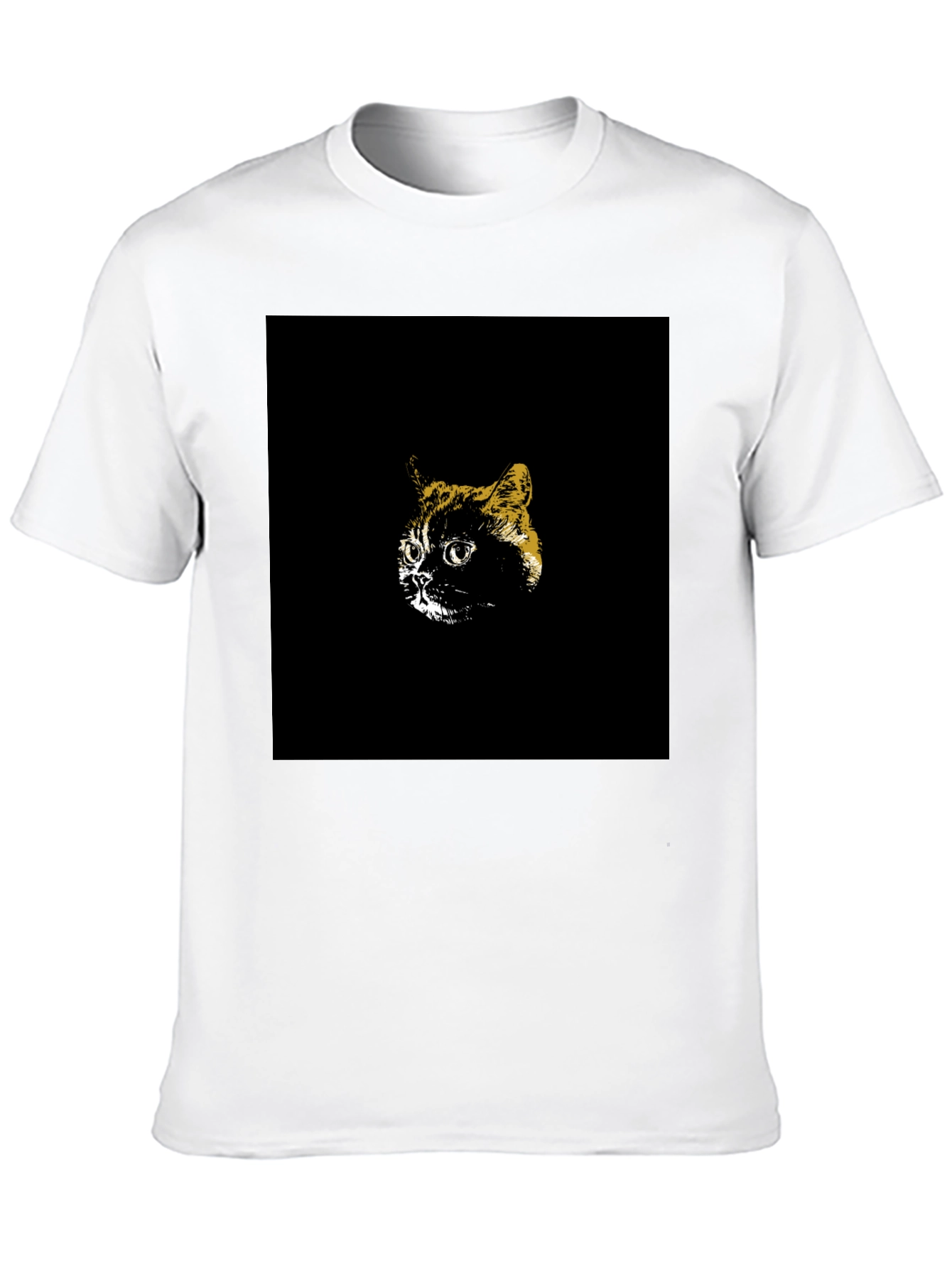 Cool Cat Graphic Tee - Black Cotton T-Shirt