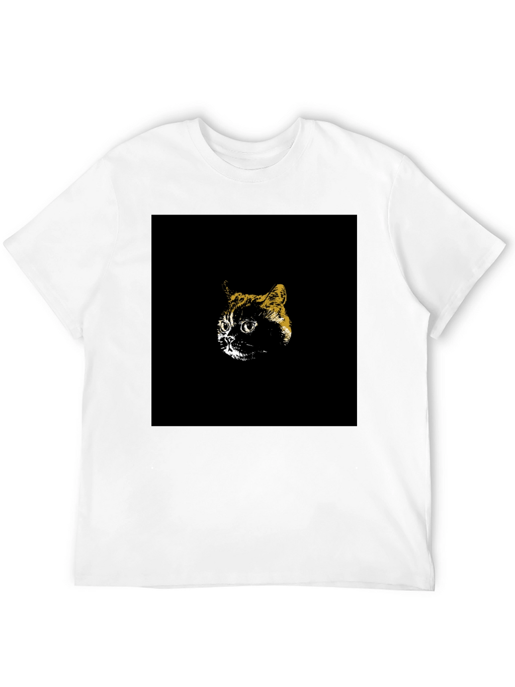 Cool Cat Graphic Tee - Black Cotton T-Shirt