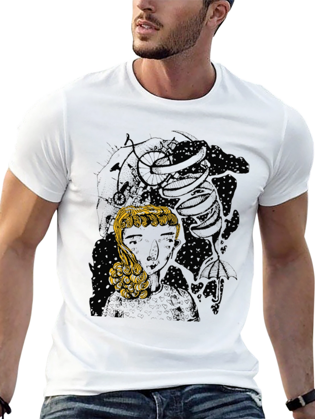 Medusa Graphic Tee - Stylish Black T-Shirt
