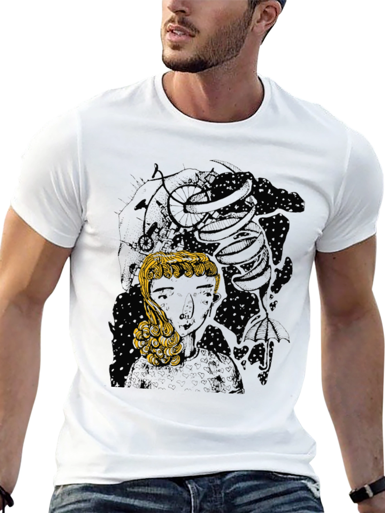 Medusa Graphic Tee - Stylish Black T-Shirt