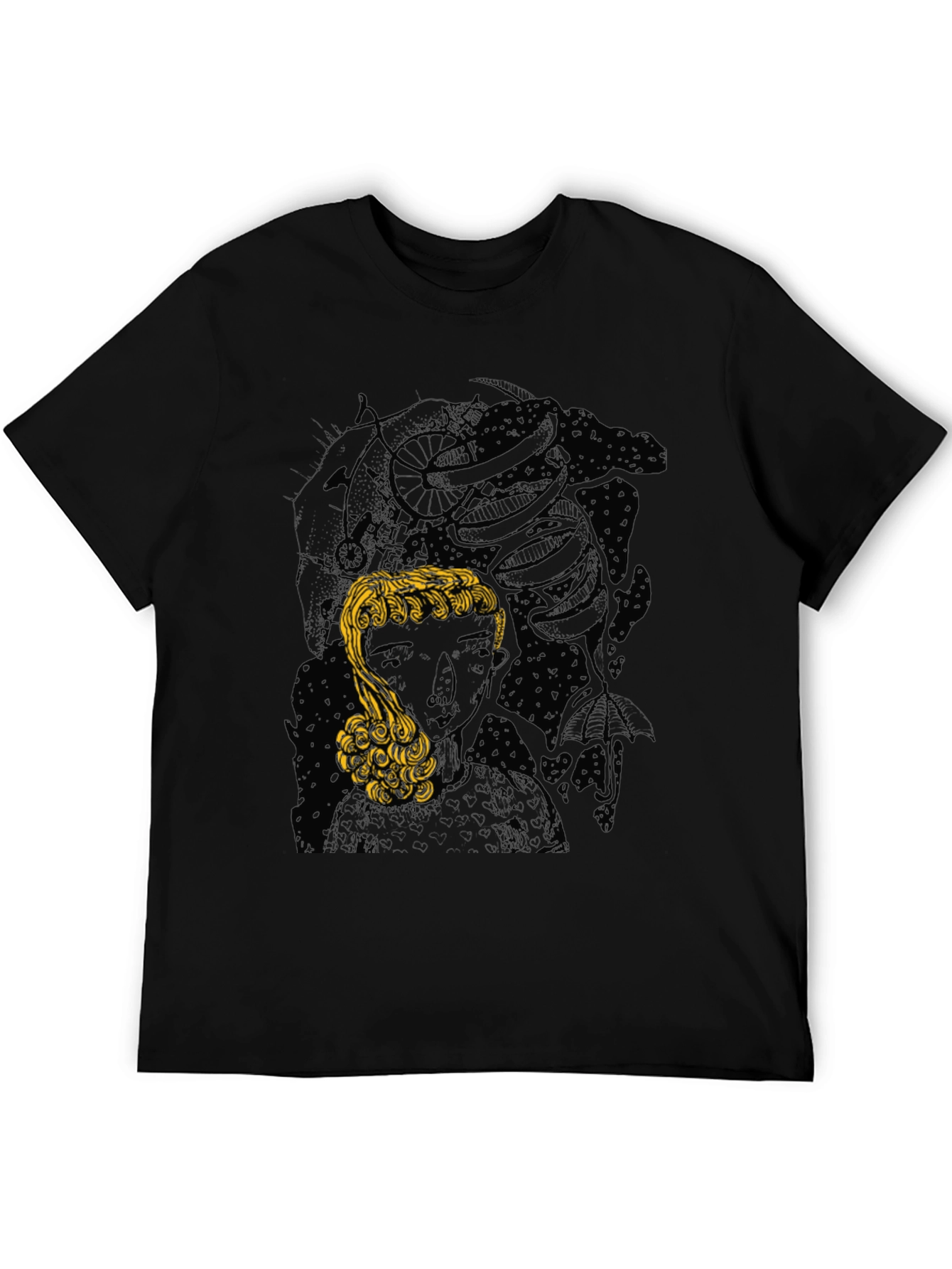 Medusa Graphic Tee - Stylish Black T-Shirt