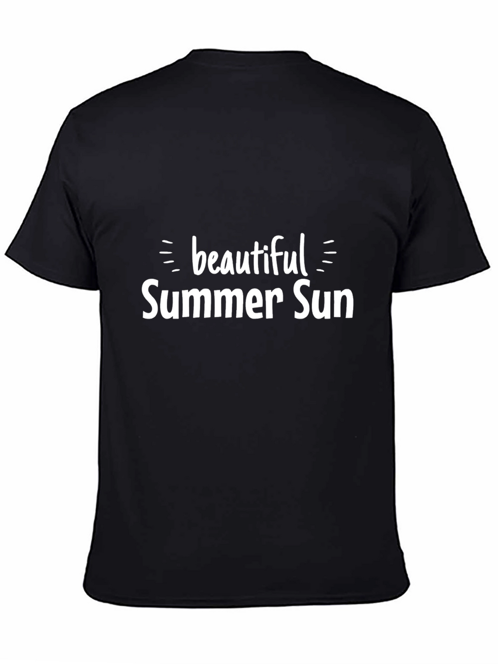 Beautiful Summer Sun Black T-Shirt