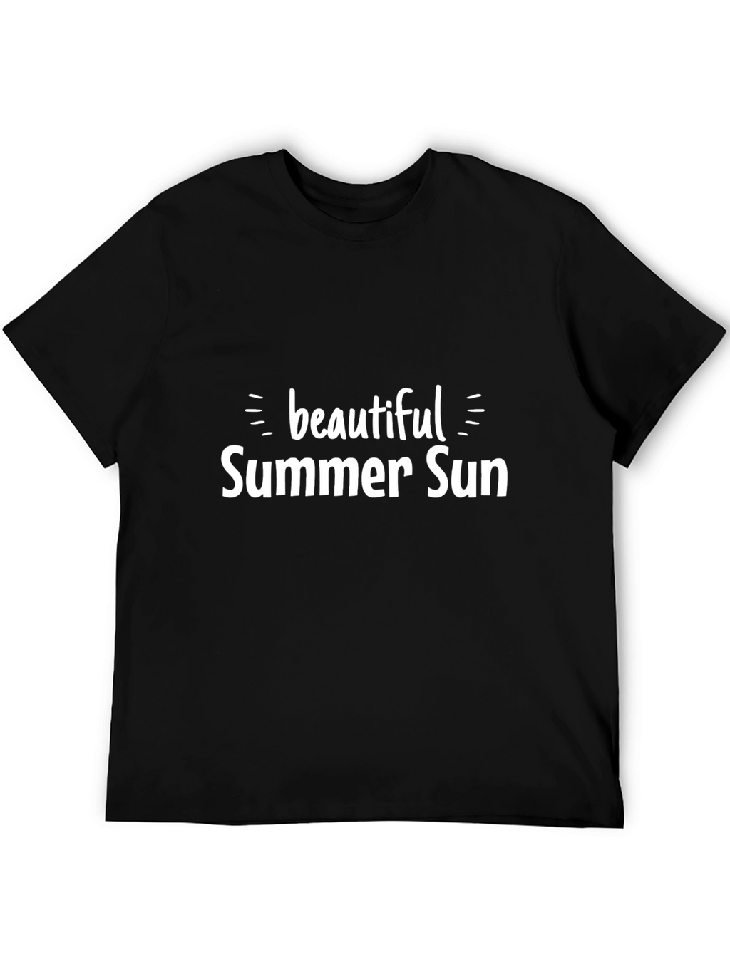 Beautiful Summer Sun Black T-Shirt