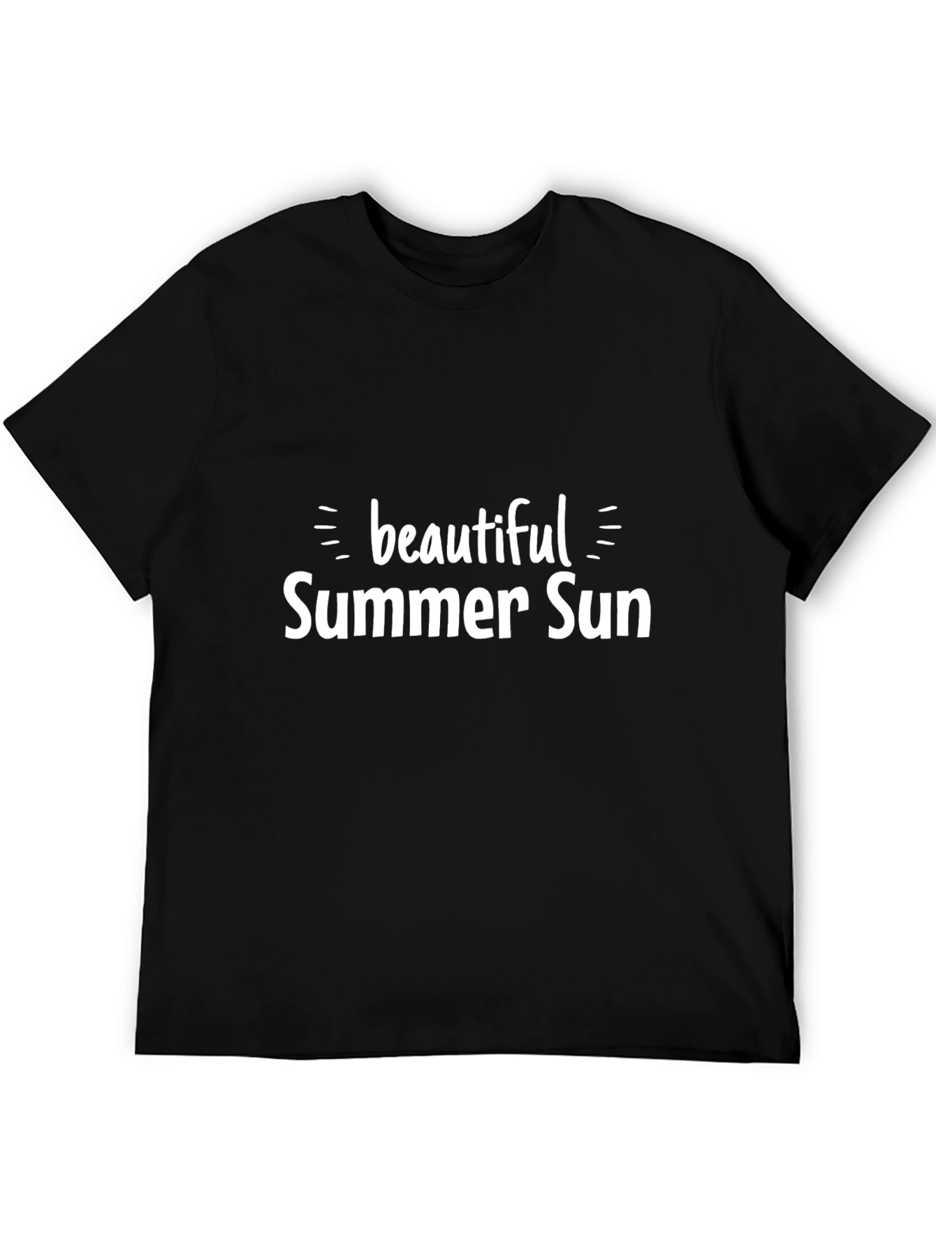 Beautiful Summer Sun Black T-Shirt