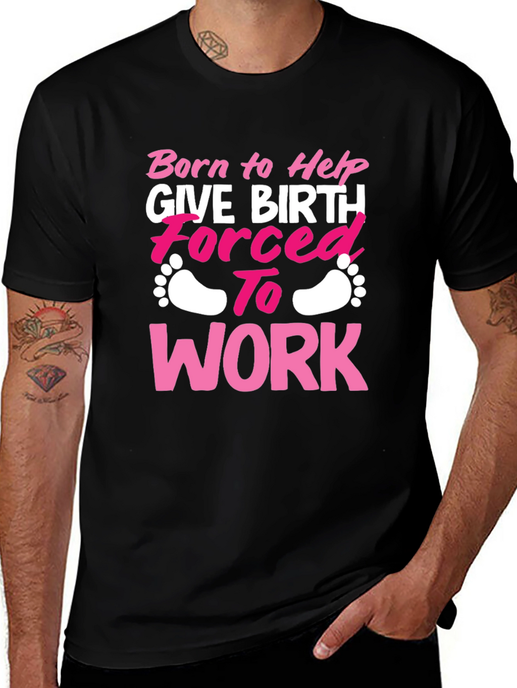 Born to Help Give Birth T-Shirt