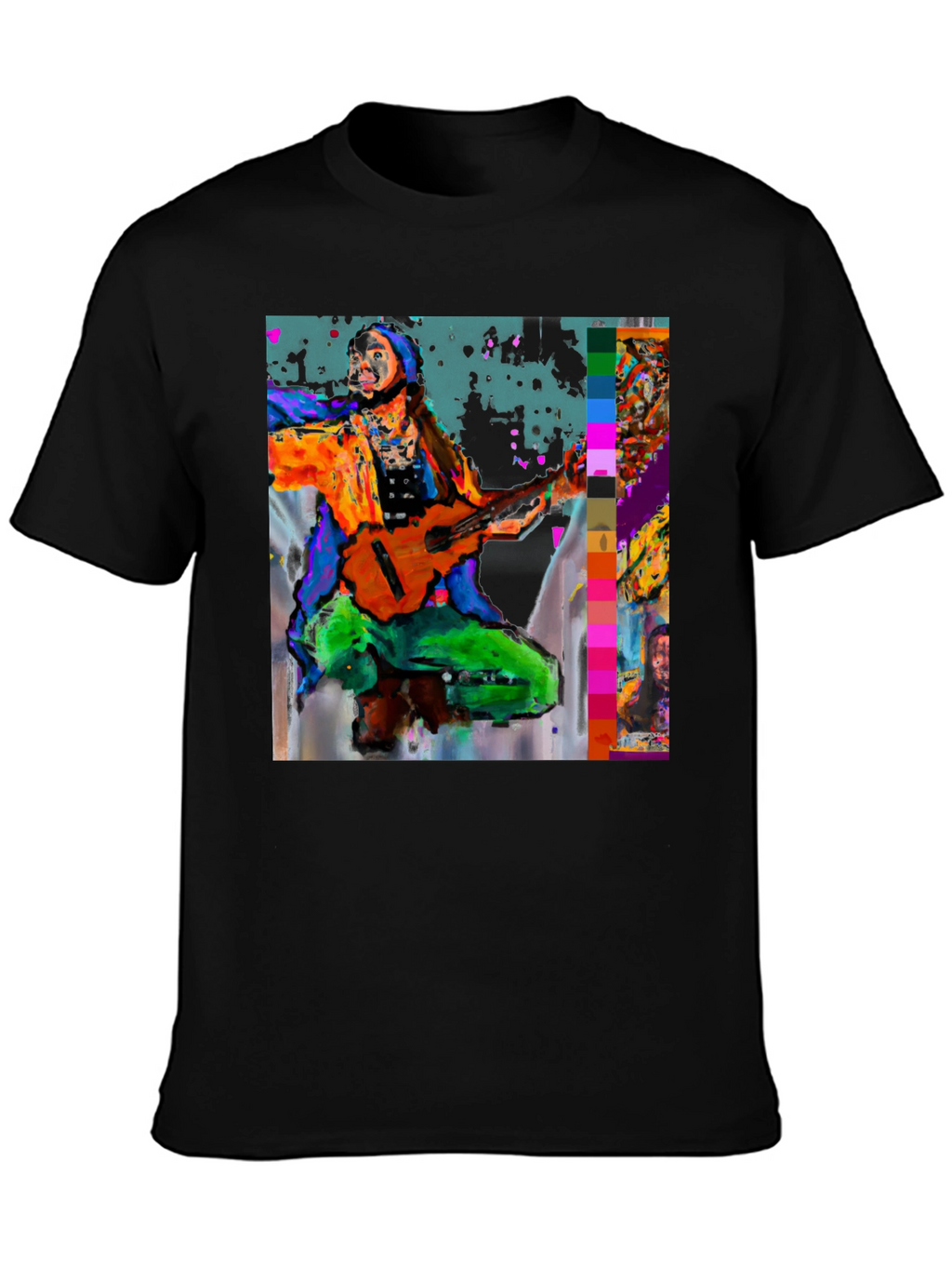 Abstract Musician Graphic T-Shirt