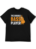 Double Bass Player Graphic Tee - Musician T-Shirt