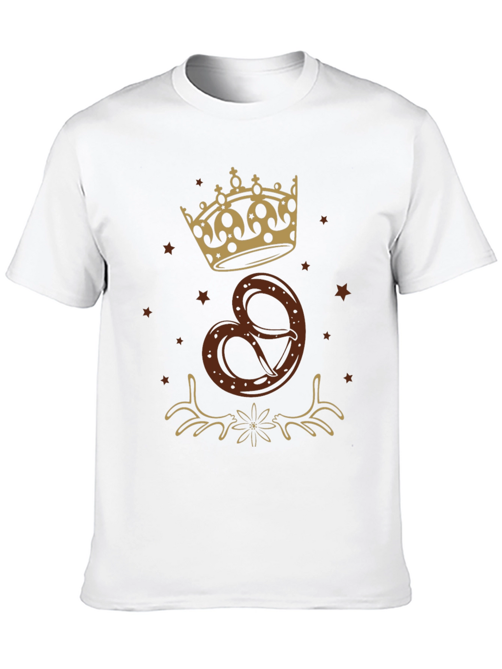 Oktoberfest Pretzel Crown Graphic T-Shirt