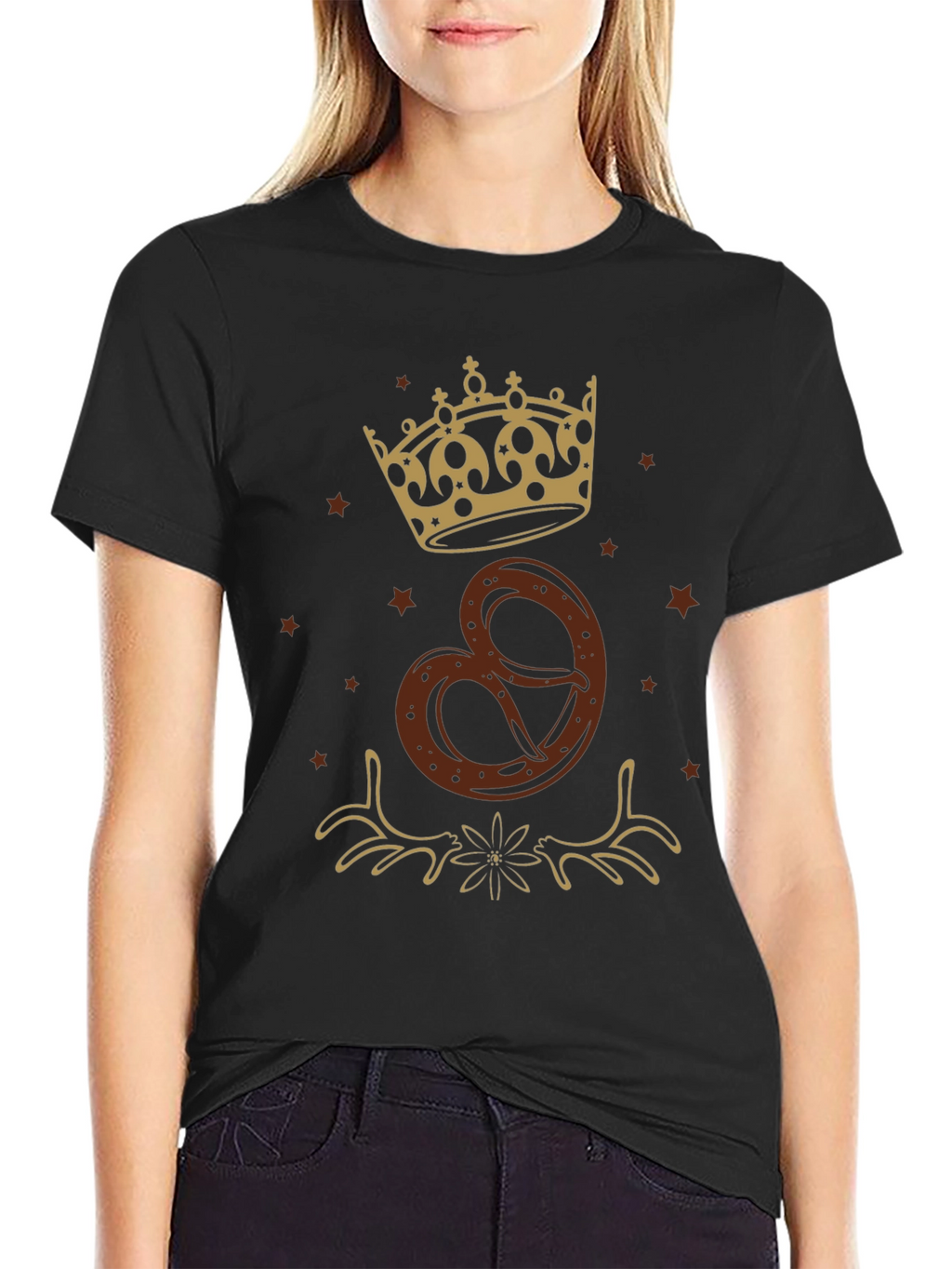 Oktoberfest Pretzel Crown Graphic T-Shirt