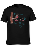 Bird on Branch Graphic T-Shirt