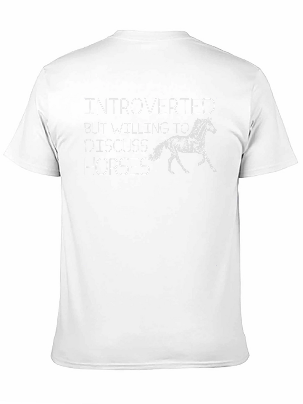 Introverted Horses Graphic T-Shirt - Unisex