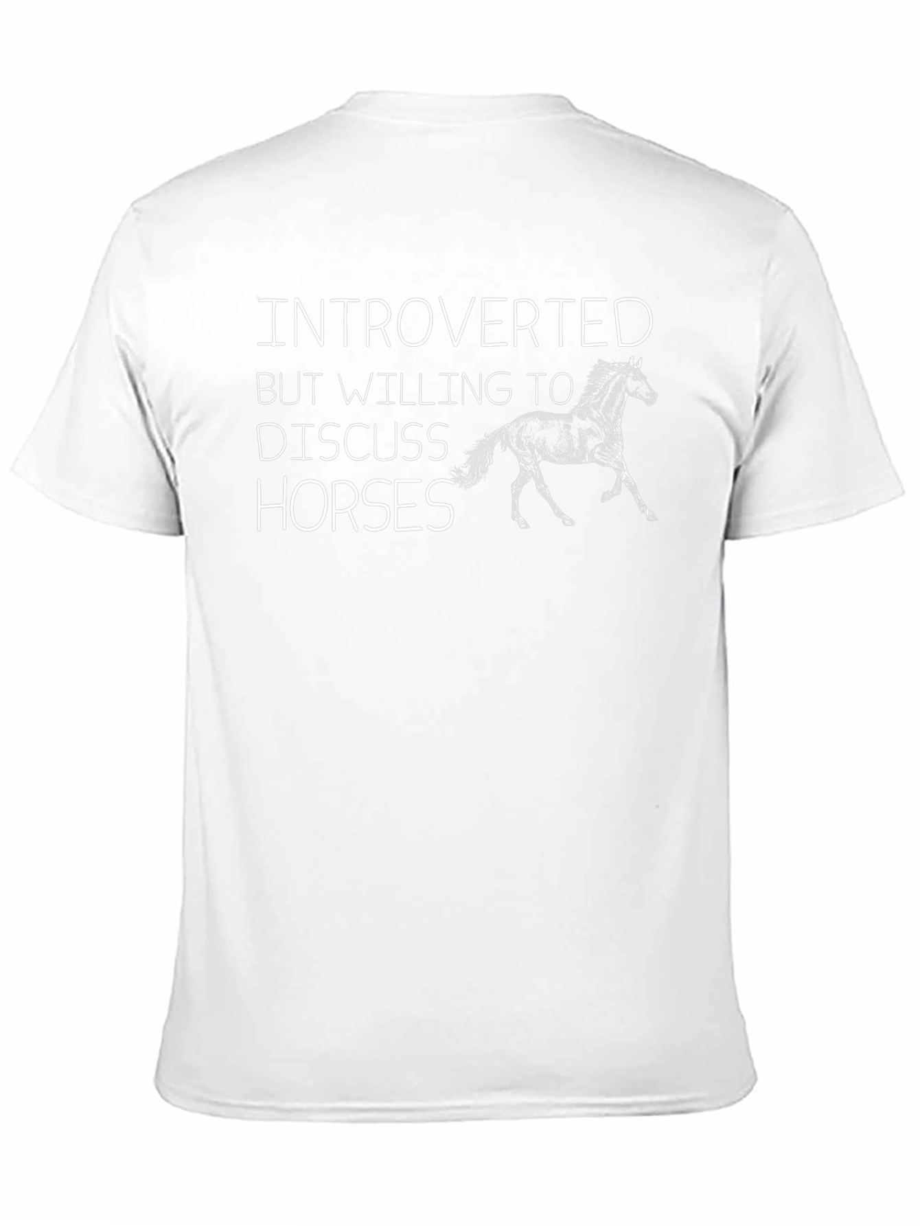 Introverted Horses Graphic T-Shirt - Unisex