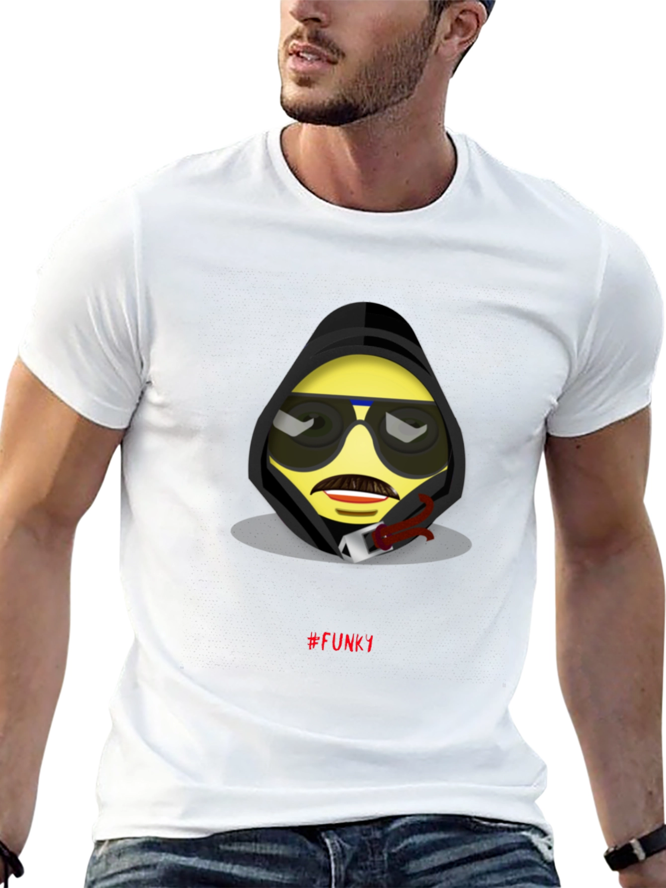 Funky Emoji Graphic T-Shirt