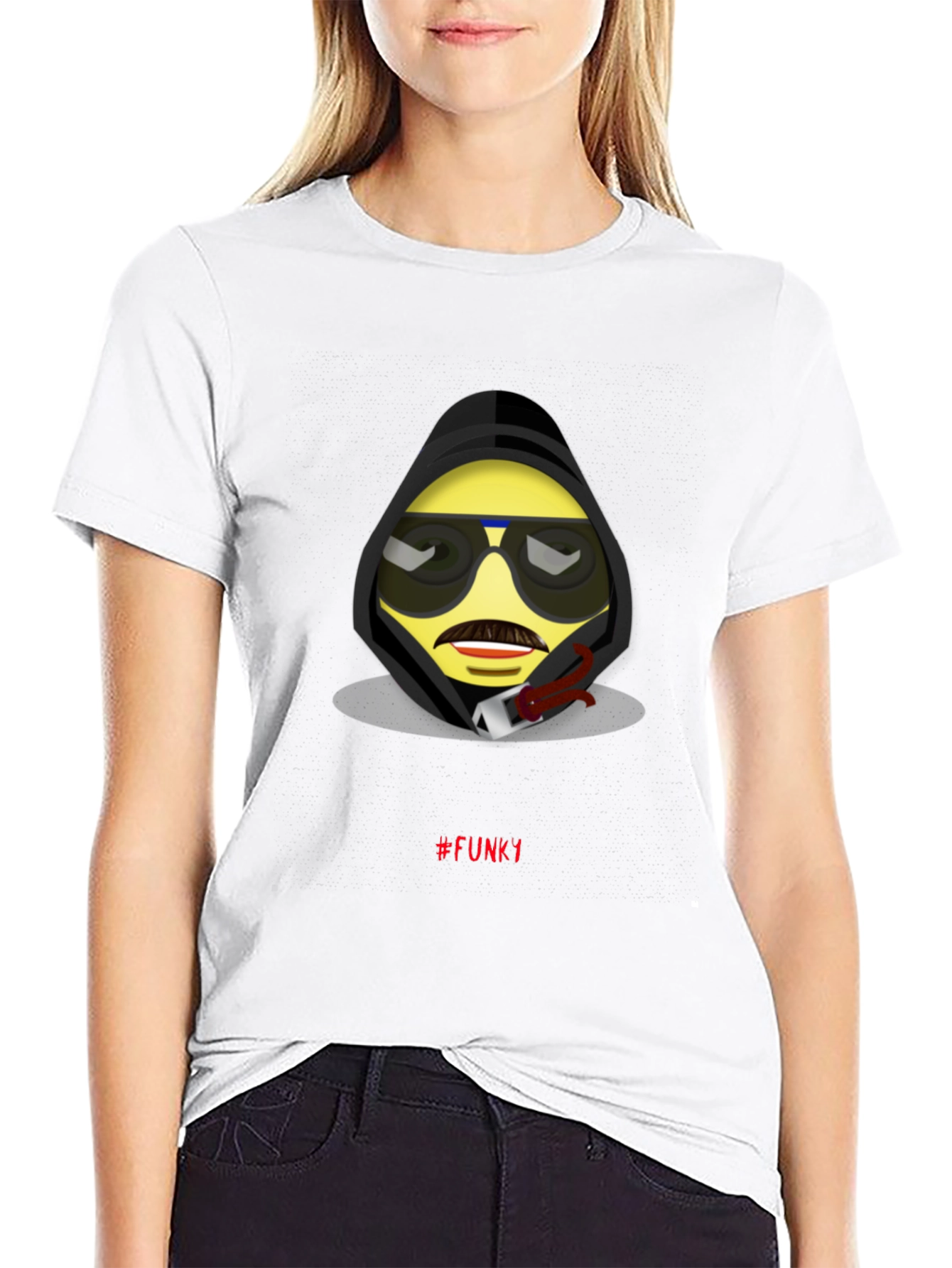 Funky Emoji Graphic T-Shirt