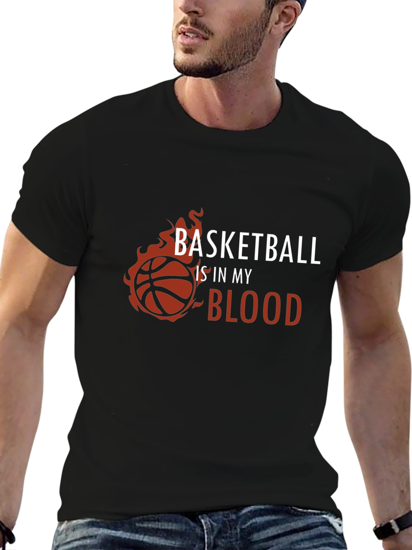 Basketball is in My Blood Graphic T-Shirt