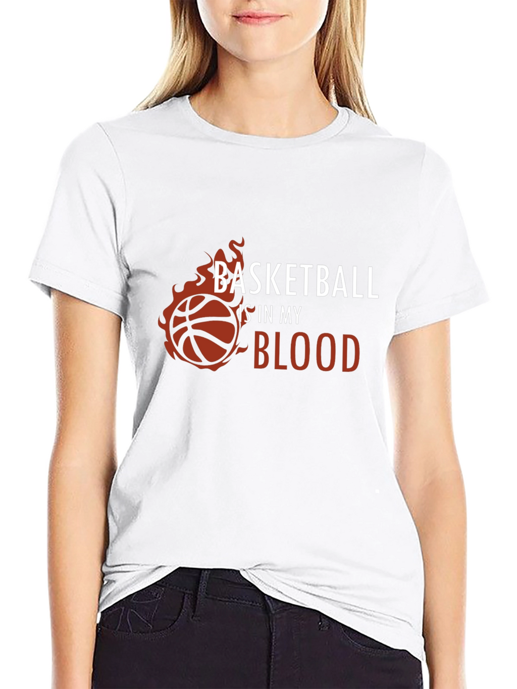 Basketball is in My Blood Graphic T-Shirt