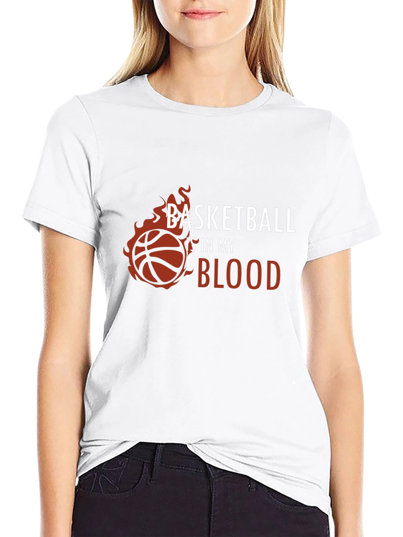 Basketball is in My Blood Graphic T-Shirt