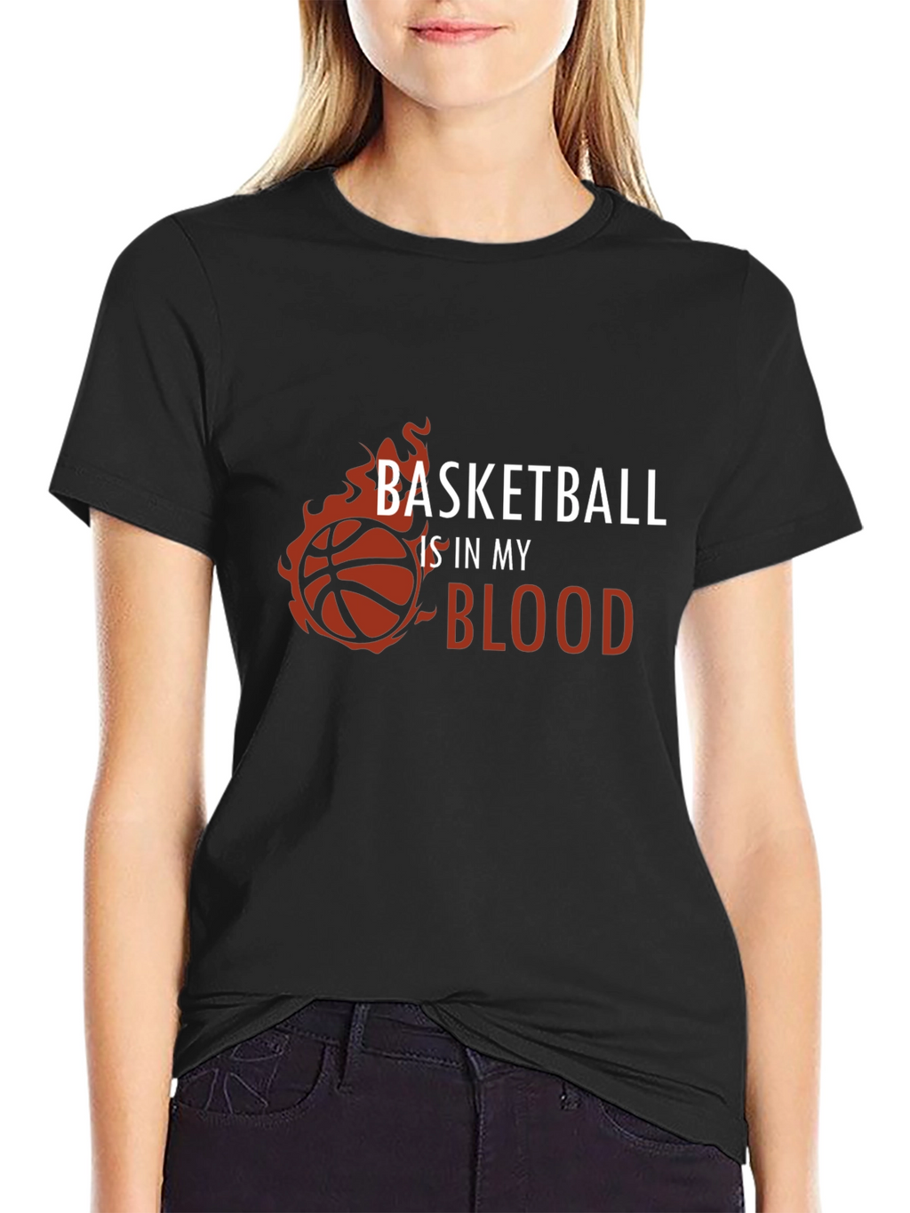 Basketball is in My Blood Graphic T-Shirt