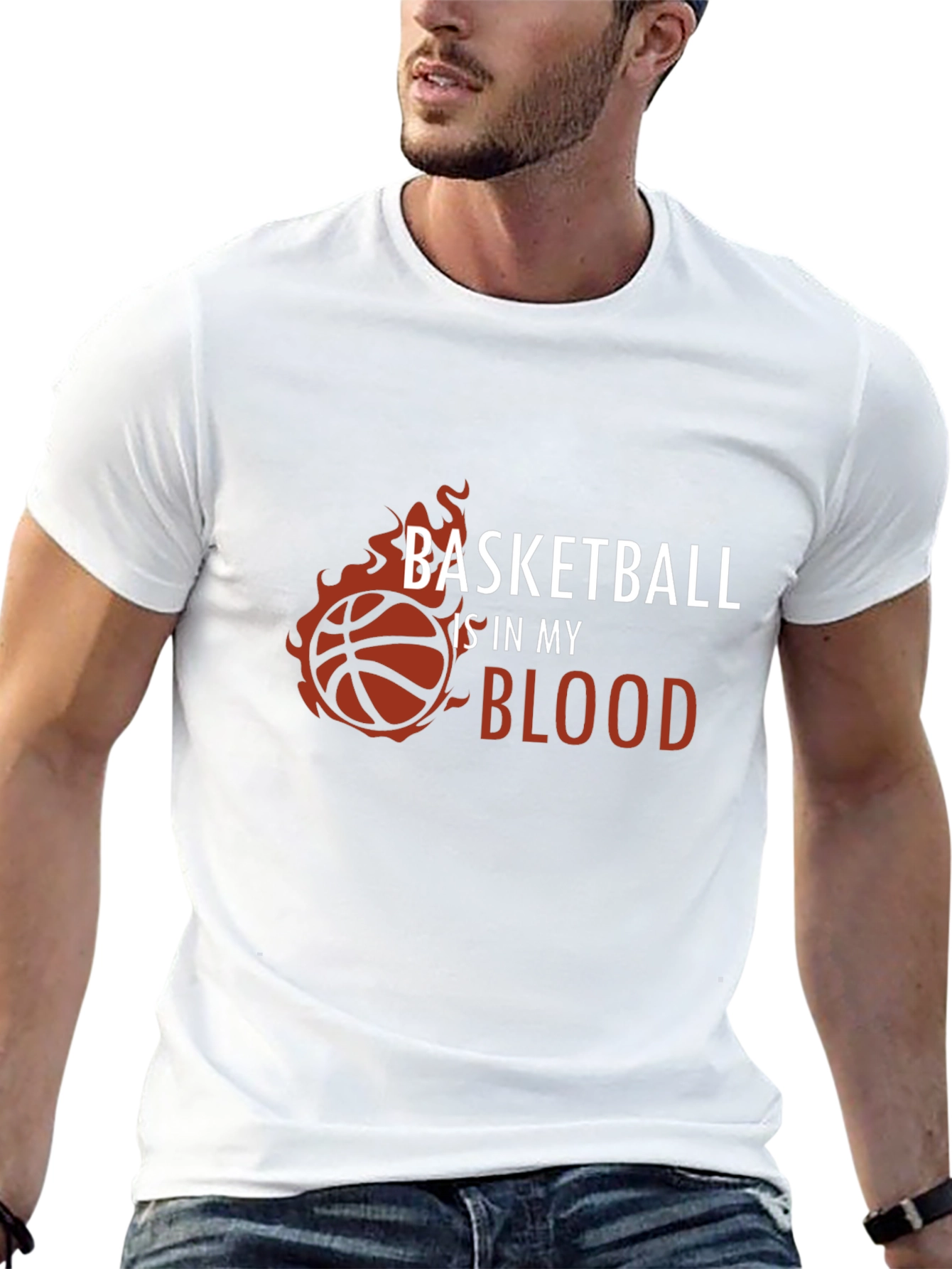 Basketball is in My Blood Graphic T-Shirt