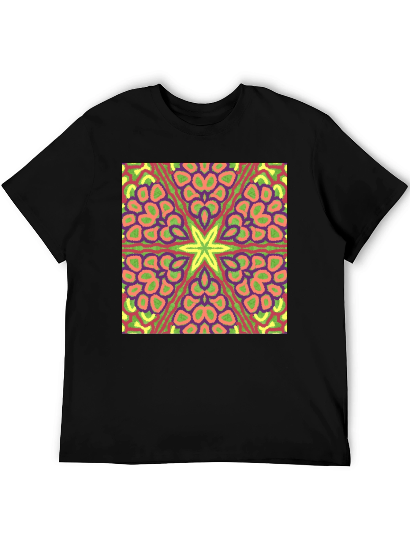 Kaleidoscope Starburst Tee - Black