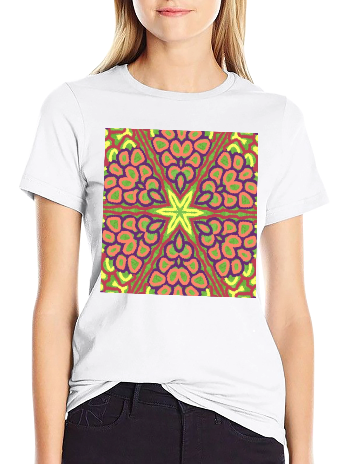 Kaleidoscope Starburst Tee - Black