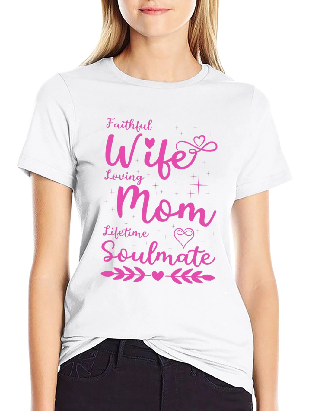 Faithful Wife Loving Mom Graphic Tee