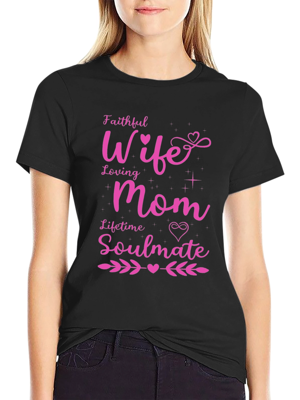 Faithful Wife Loving Mom Graphic Tee