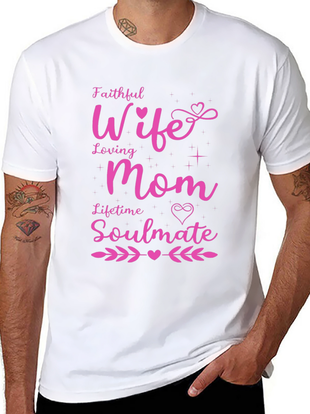 Faithful Wife Loving Mom Graphic Tee