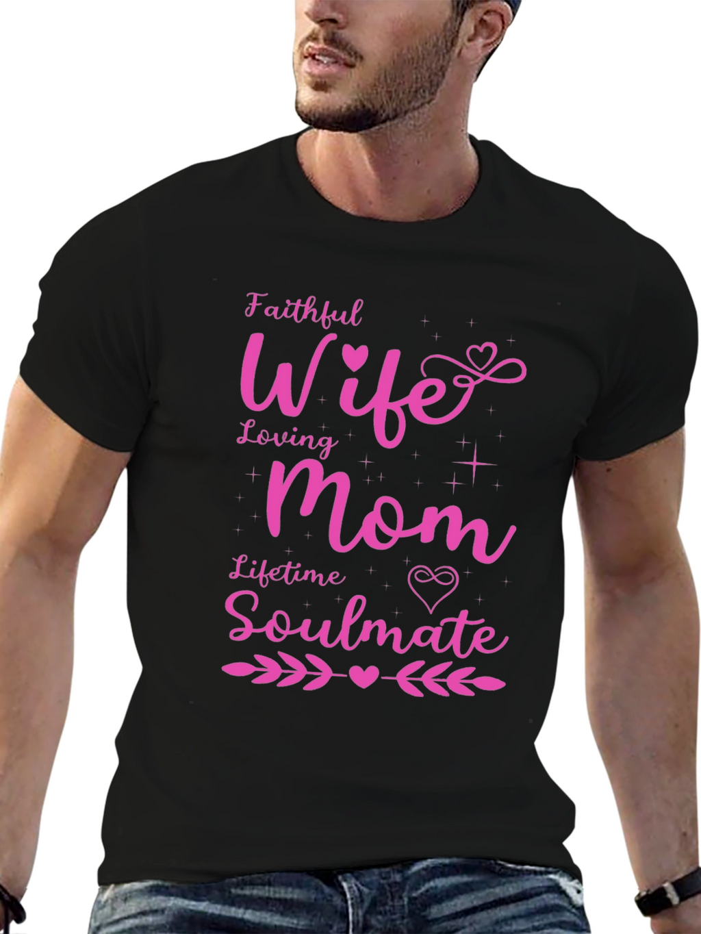 Faithful Wife Loving Mom Graphic Tee