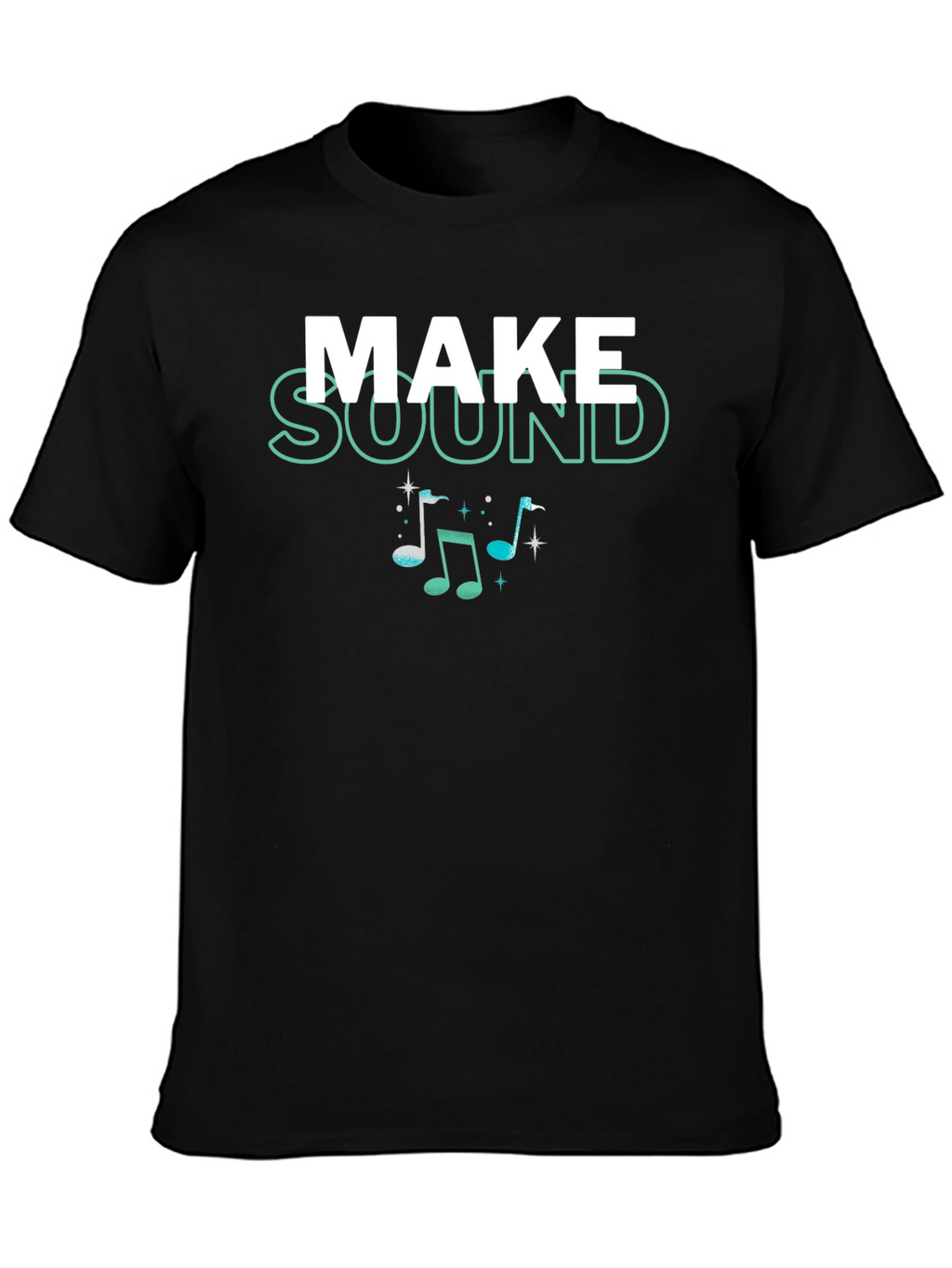 Make Sound Music Notes Graphic T-Shirt